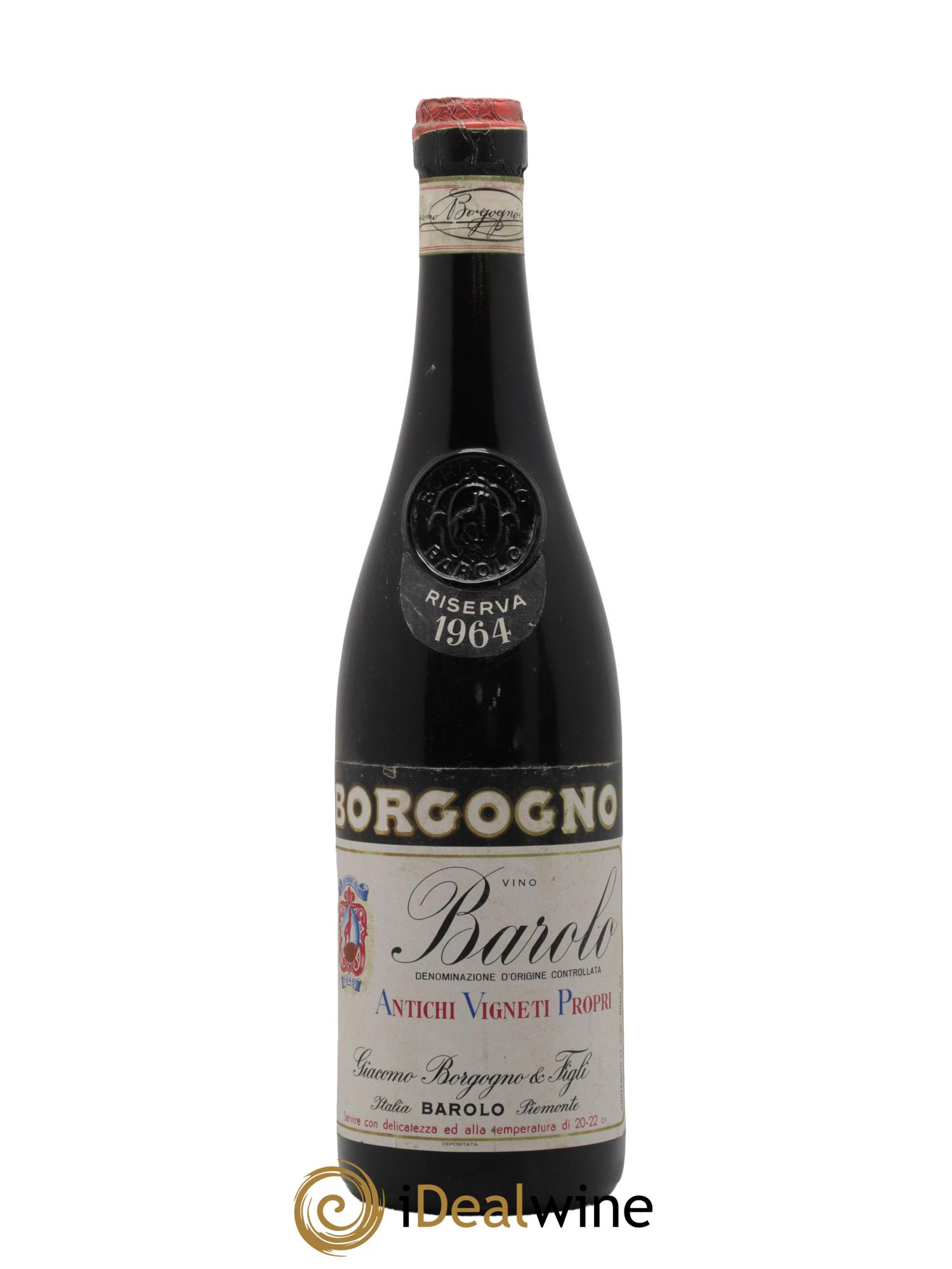 Barolo DOCG Borgogno 1964 - Posten von 1 Flasche - 0