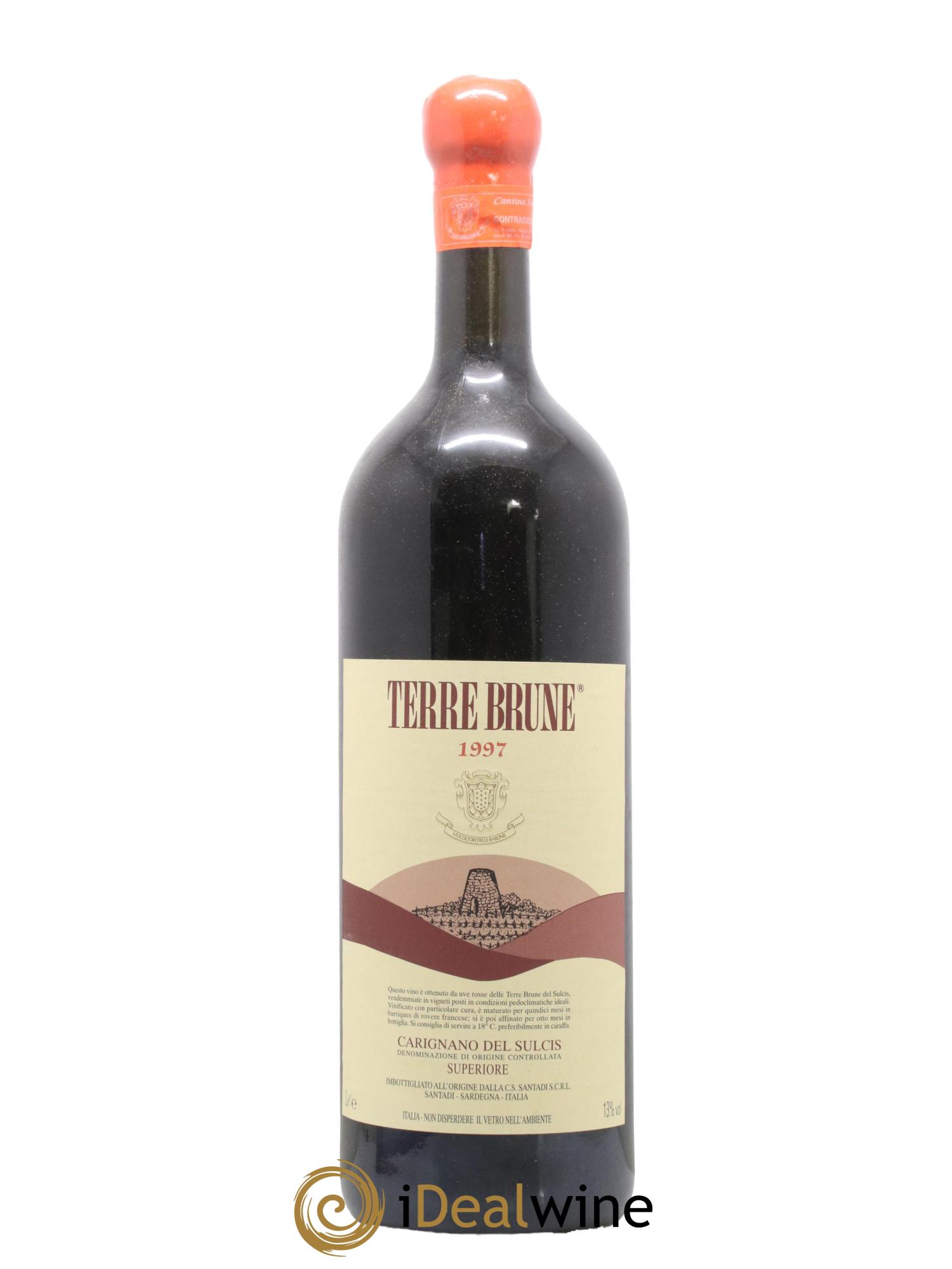 Sardaigne Carignano del Sulcis DOC Terre Brune Cantina di Santadi 1997 - Lotto di 1 jéroboam - 1