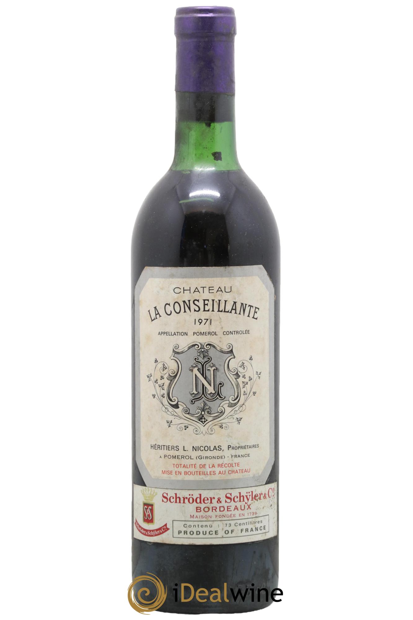 Château la Conseillante 1971 - Posten von 1 Flasche - 0