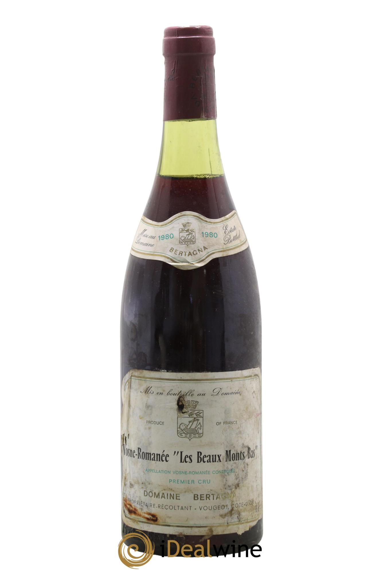 Vosne-Romanée 1er Cru Les Beaux-Monts Bertagna 1980 - Lot de 1 bouteille - 0