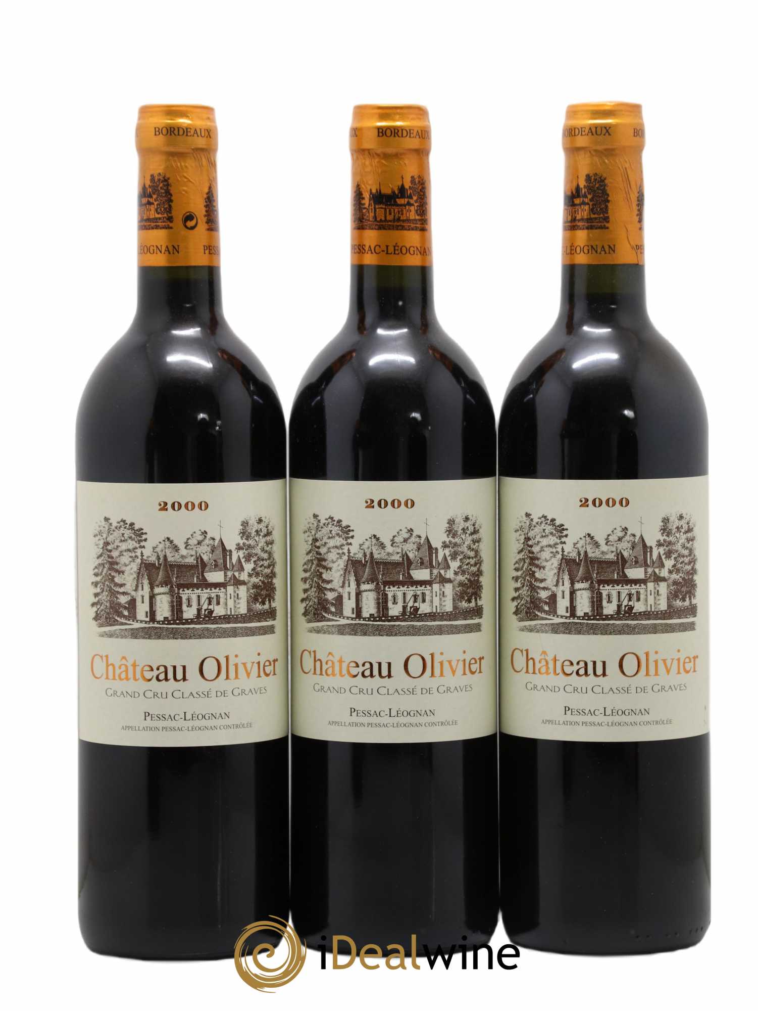 Château Olivier Cru Classé de Graves 2000 - Lot de 12 bouteilles - 1