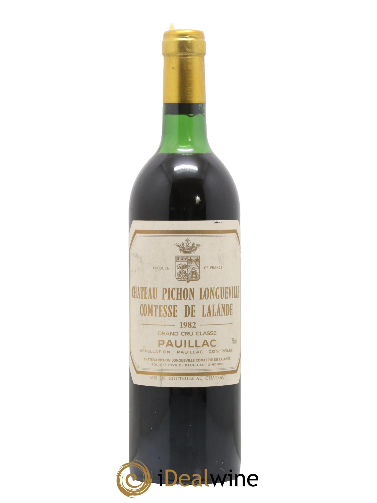 Château Pichon Longueville Comtesse de Lalande 2ème Grand Cru Classé 1982 - Posten von 1 Flasche - 0