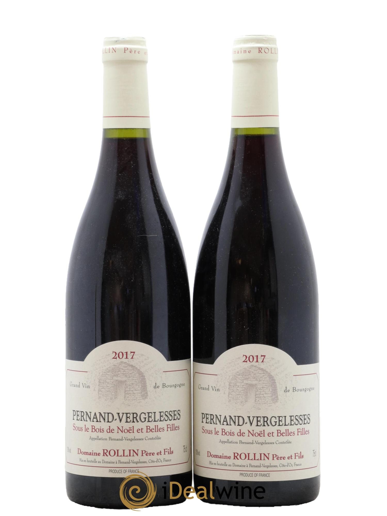 Pernand-Vergelesses Sous le Bois de Noël et les Belles Filles Domaine Rollin-Pernand 2017 - Lot de 2 bouteilles - 0