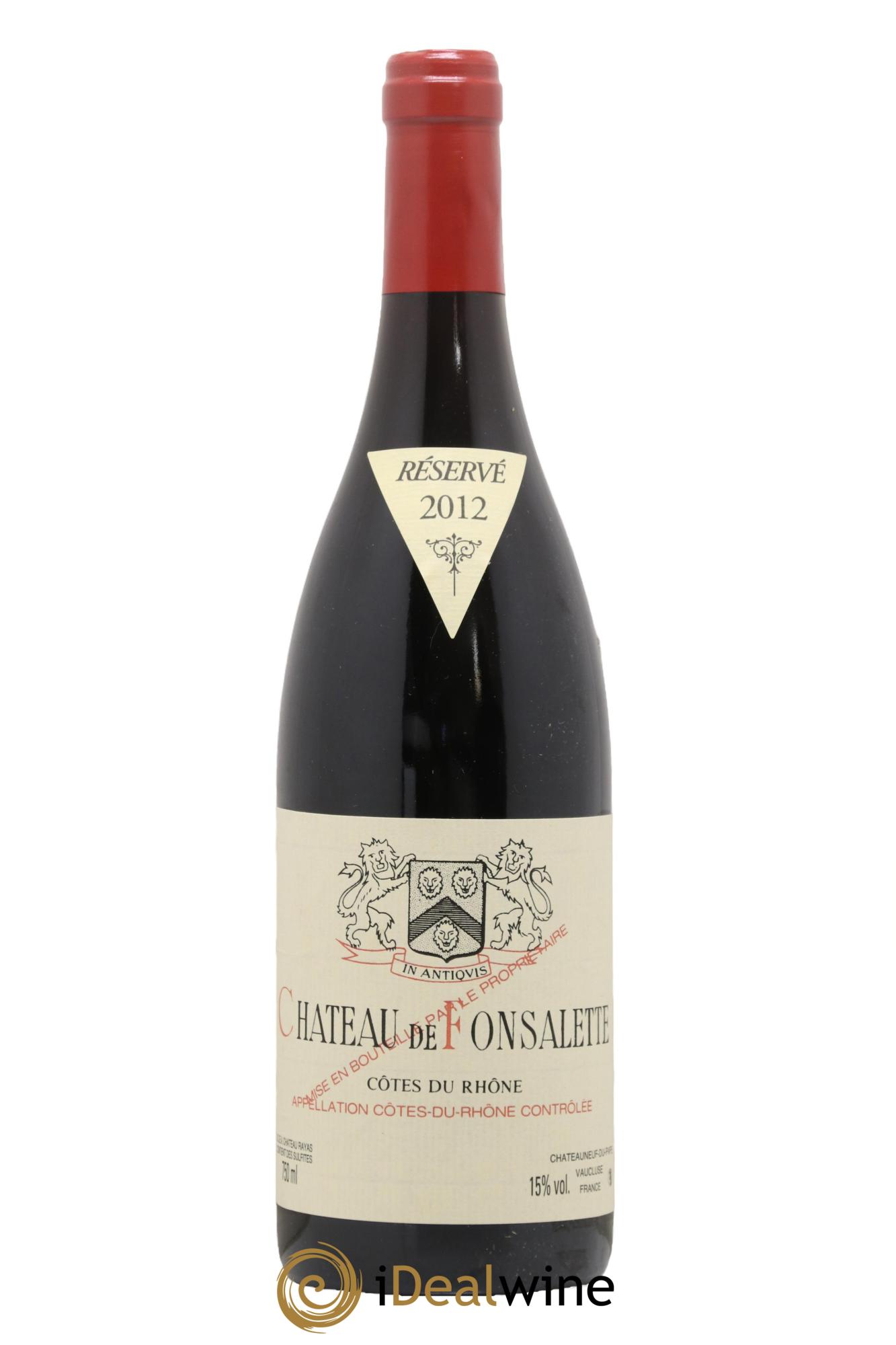 Côtes du Rhône Château de Fonsalette Emmanuel Reynaud 2012 - Posten von 1 Flasche - 0