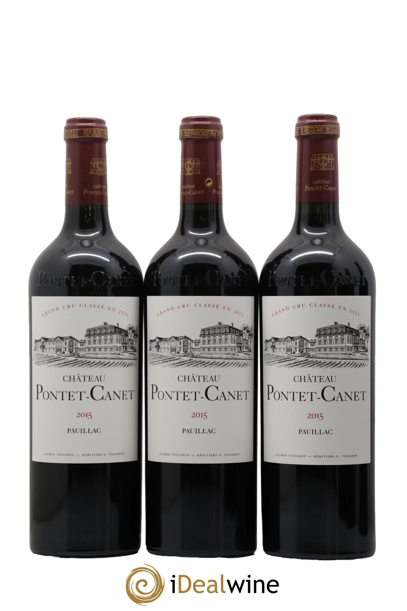 Château Pontet Canet 5ème Grand Cru Classé 2015 - Lot de 6 bouteilles - 2