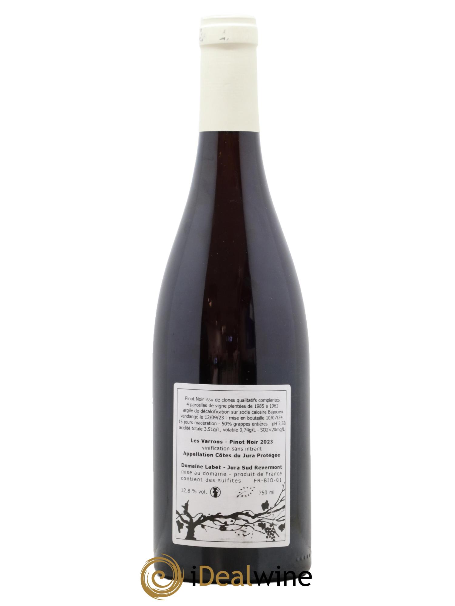 Côtes du Jura Pinot Noir Les Varrons Labet (Domaine) 2023 - Lotto di 1 bottiglia - 1