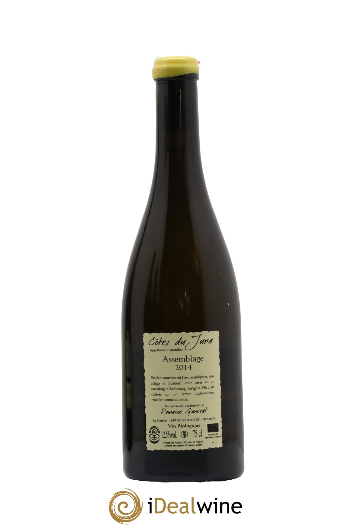 Côtes du Jura Cuvée Orégane Jean-François Ganevat (Domaine) 2014 - Lot de 1 bouteille - 1