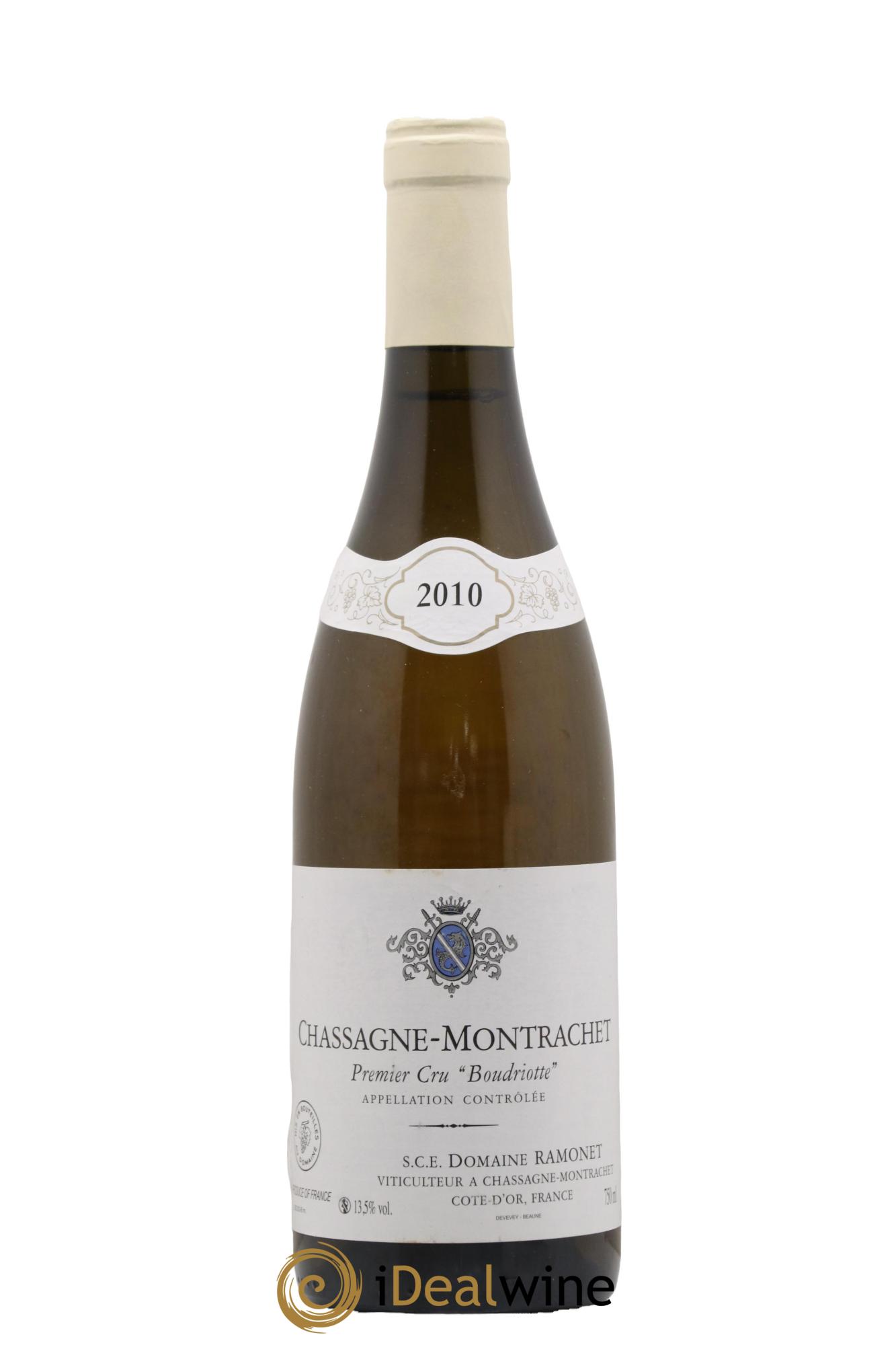 Chassagne-Montrachet 1er Cru Boudriotte Ramonet (Domaine) 2010 - Lot of 1 bottle - 0