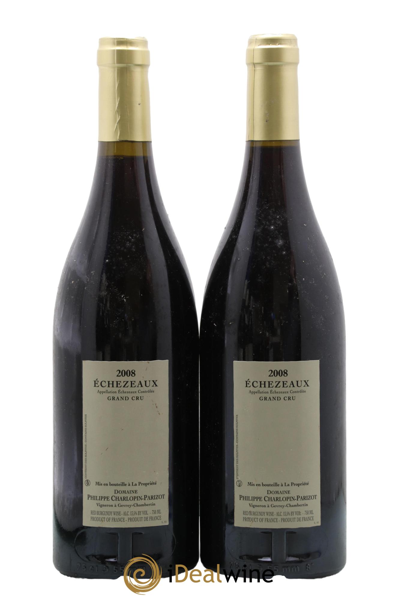 Echezeaux Grand Cru Charlopin-Parizot 2008 - Lot de 2 bouteilles - 1