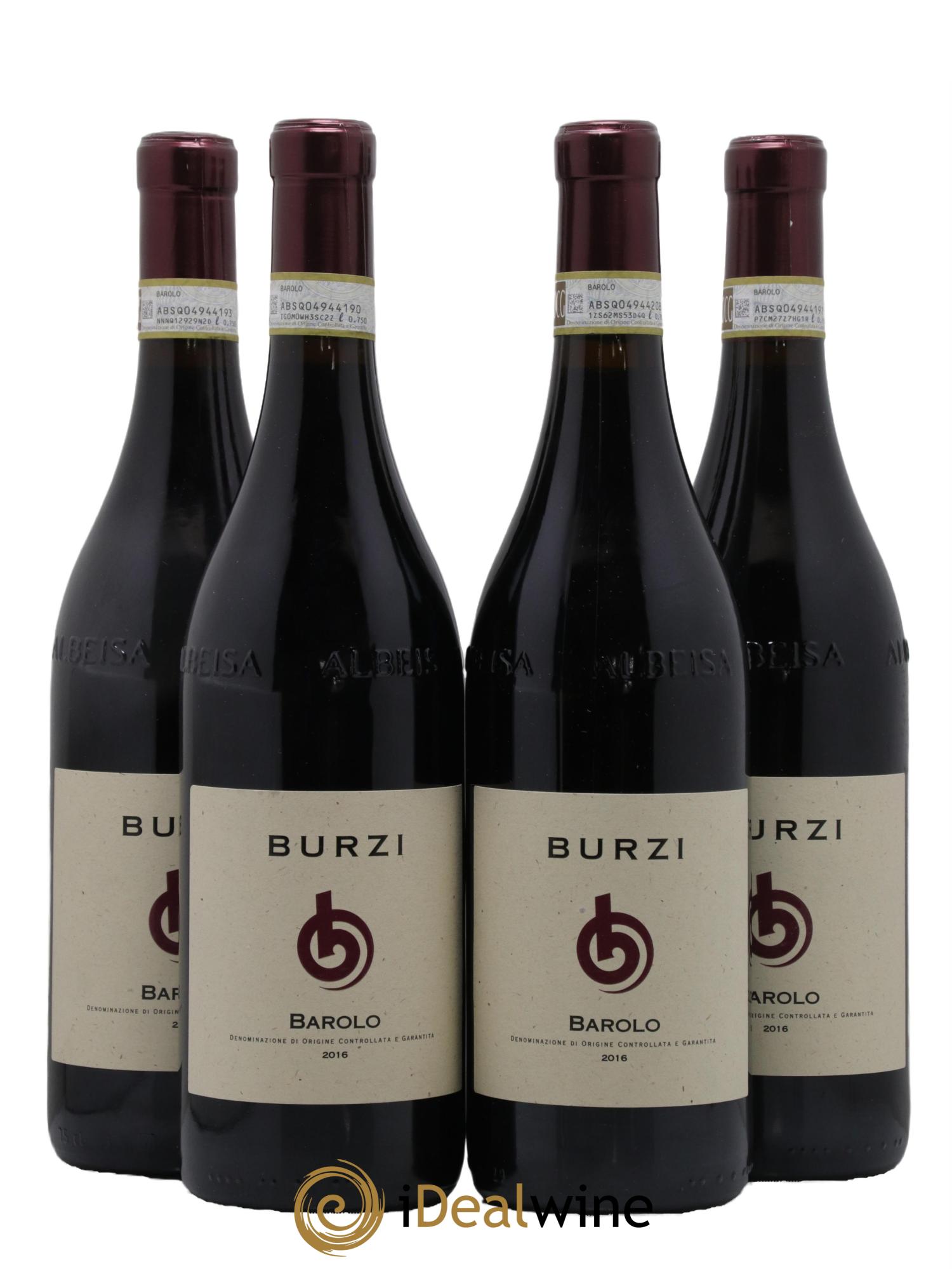 Barolo DOCG Burzi 2016 - Posten von 4 Flaschen - 0