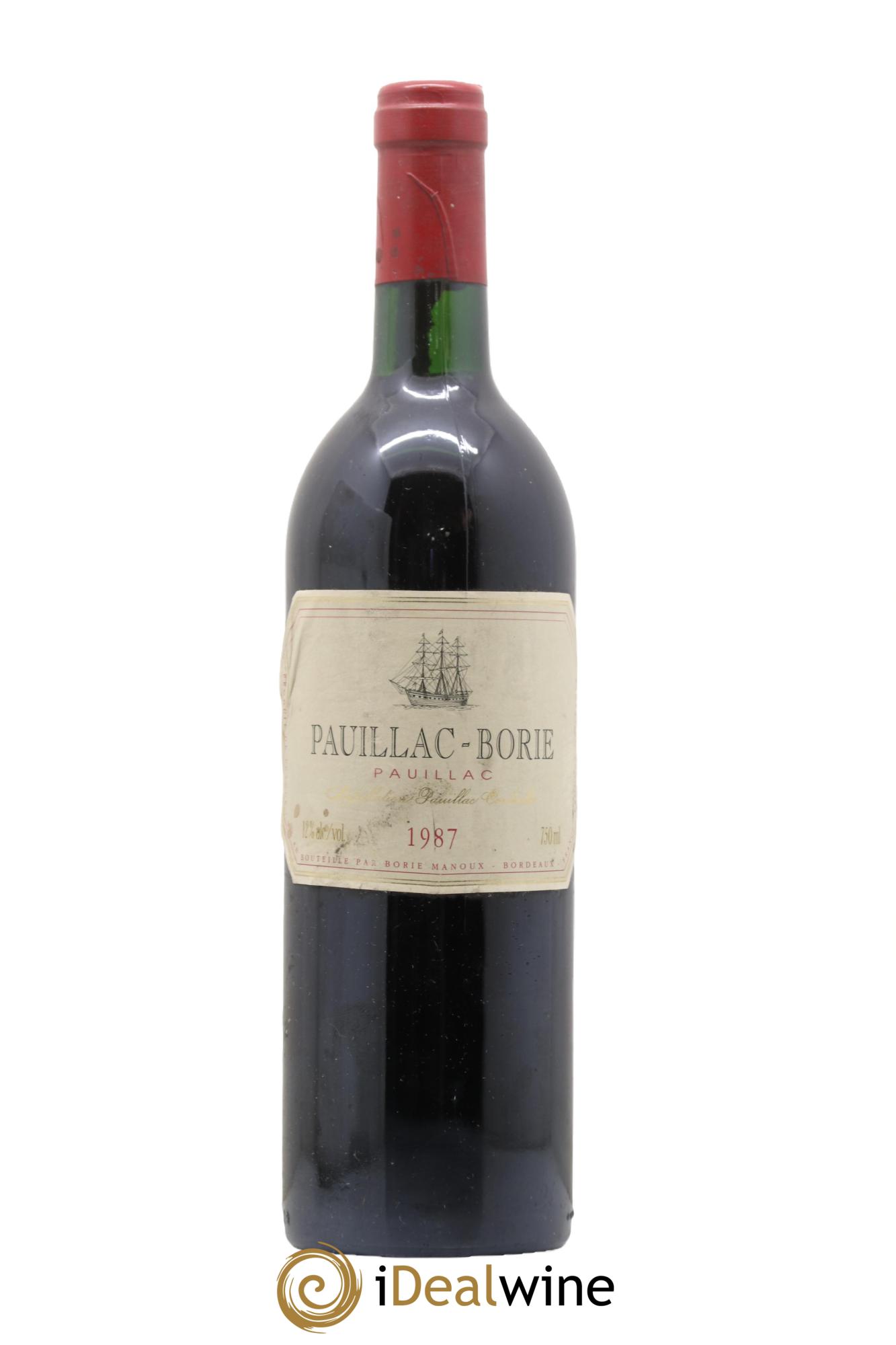 Pauillac Pauillac Borie 1987 - Lot de 1 bouteille - 0