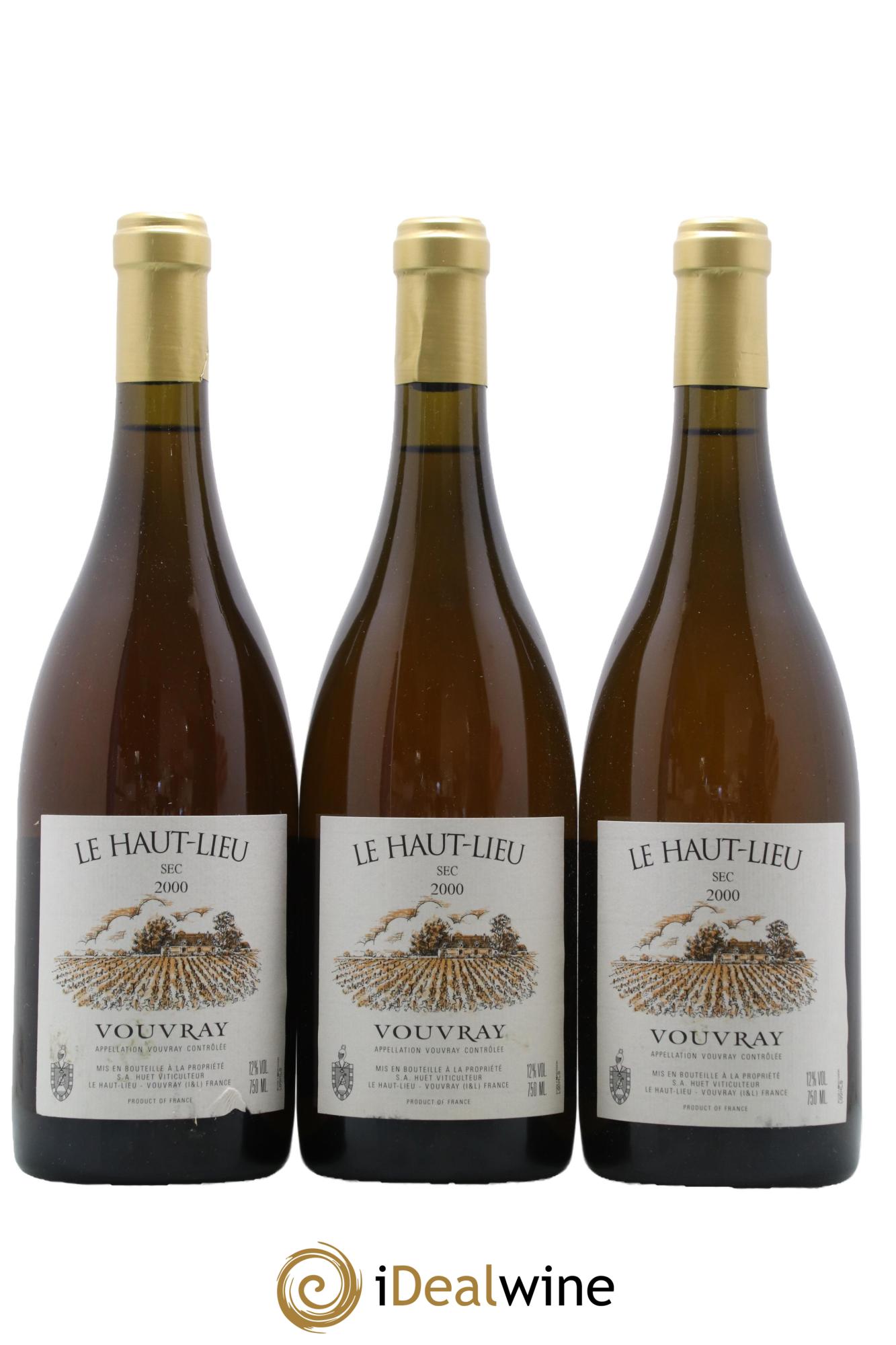 Vouvray Le Haut-Lieu Sec Domaine Huet 2000 - Lot of 3 bottles - 0