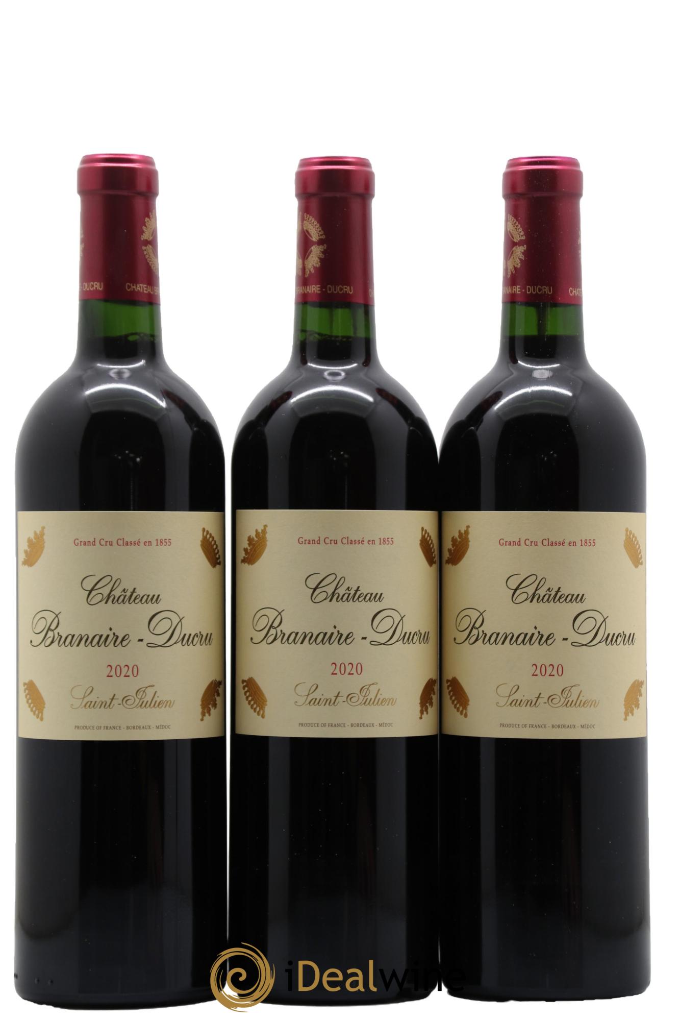 Château Branaire Ducru 4ème Grand Cru Classé 2020 - Lot de 6 bouteilles - 1