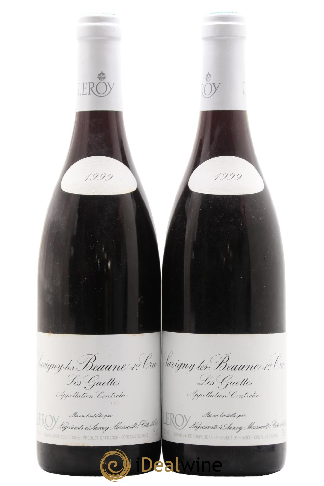 Savigny-lès-Beaune 1er Cru Les Guettes Leroy SA 1999 - Lot of 2 bottles - 0