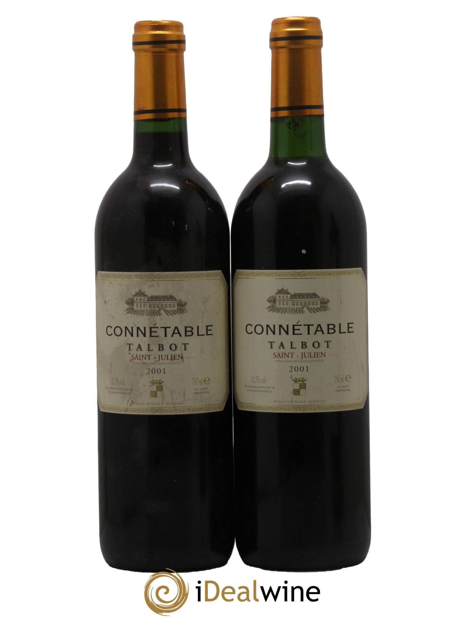 Connétable de Talbot Second Vin 2001 - Lotto di 2 bottiglie - 0