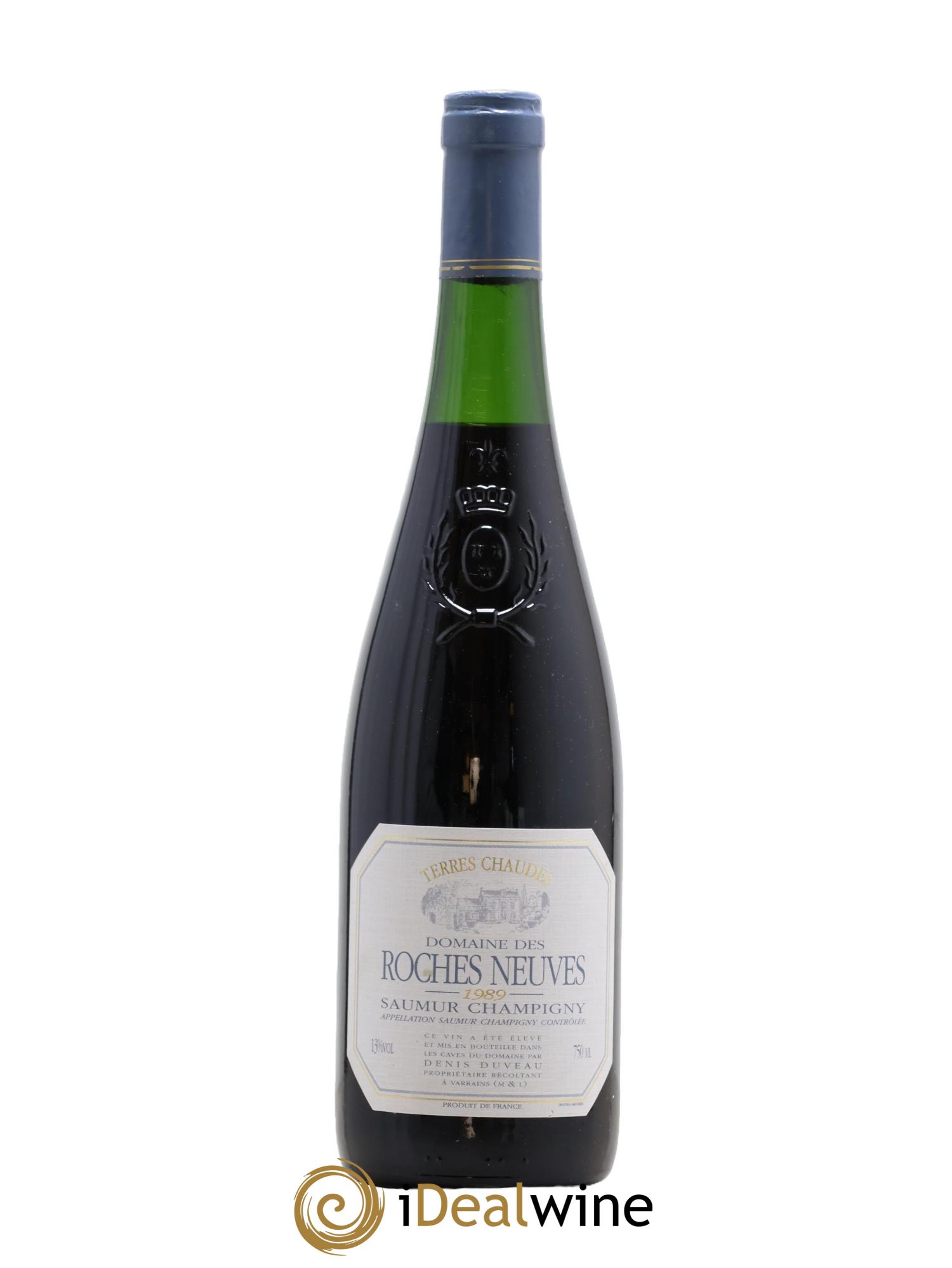 Saumur-Champigny Terres Chaudes Domaine Des Roches Neuves Denis Duveau 1989 - Posten von 1 Flasche - 0