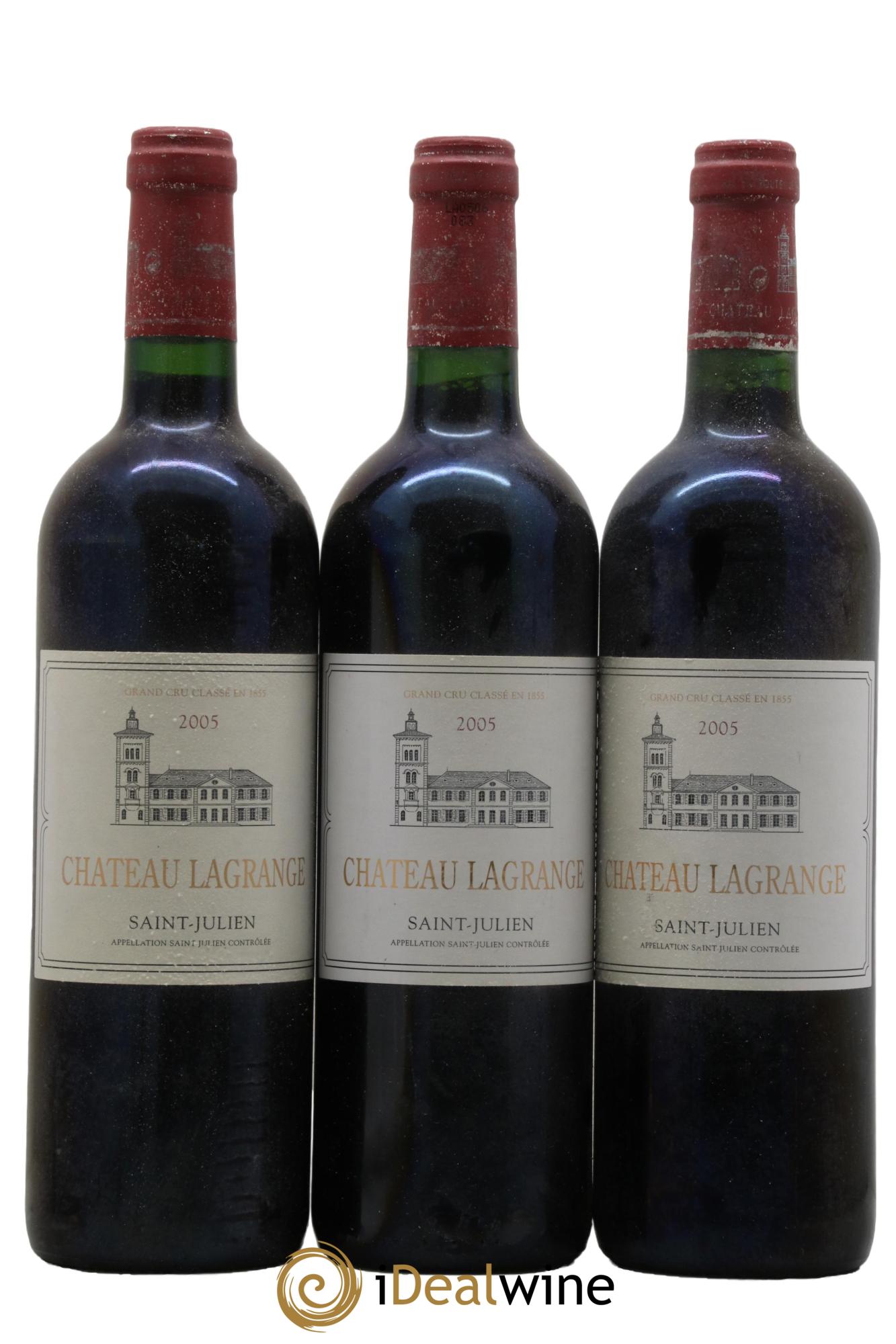 Château Lagrange 3ème Grand Cru Classé 2005 - Lotto di 3 bottiglie - 0