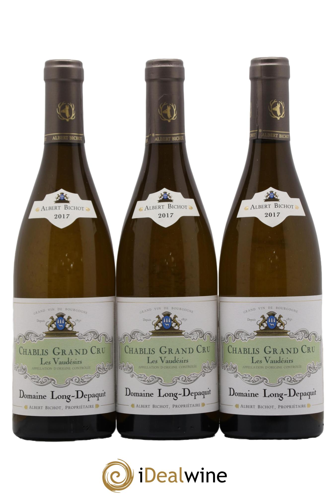 Chablis Grand Cru Vaudésir Long Depaquit - Albert Bichot (Domaine)  2017 - Lotto di 3 bottiglie - 0