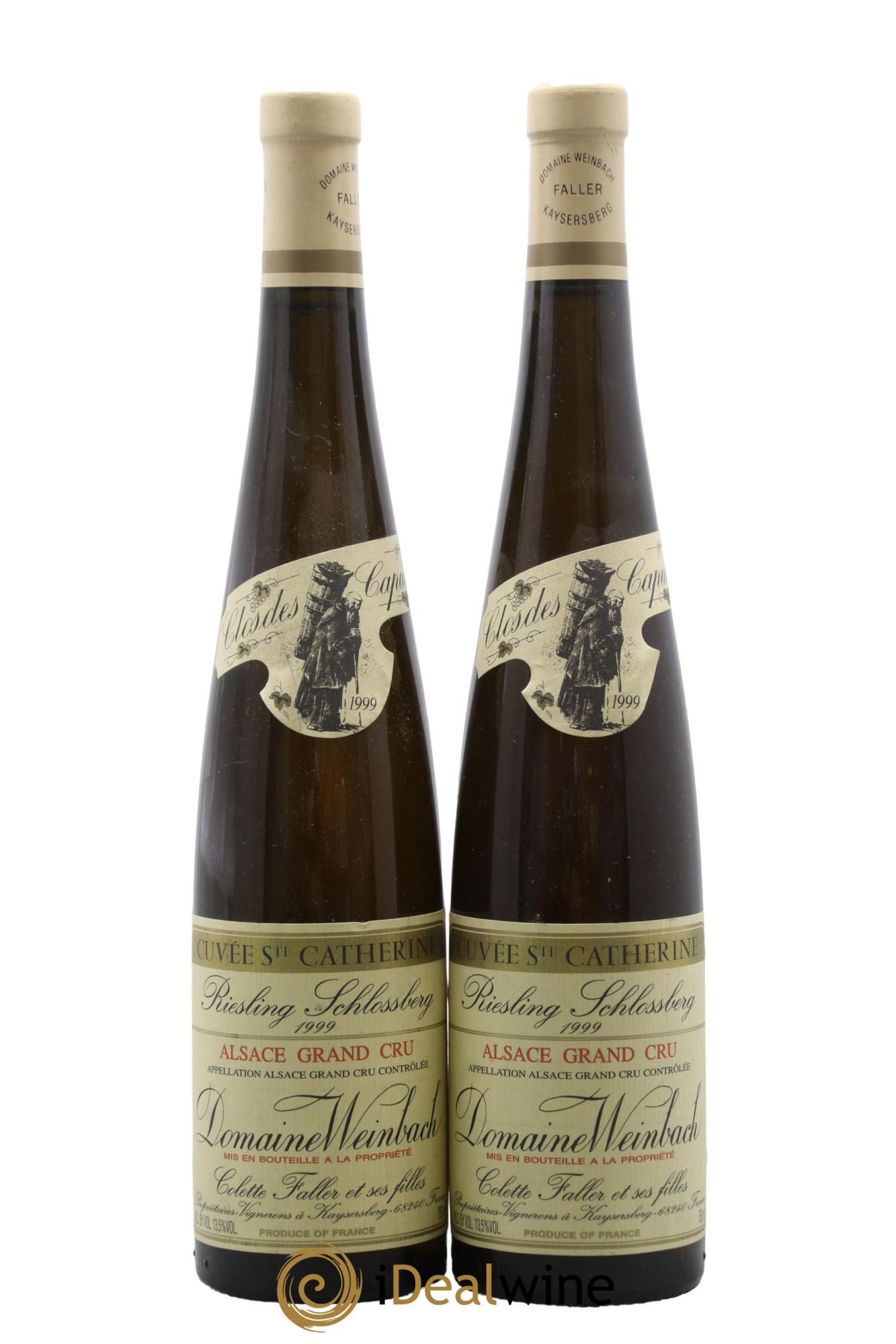 Alsace Grand Cru Riesling Schlossberg Cuvée Sainte Catherine Weinbach (Domaine) 1999 - Posten von 2 Flaschen - 0