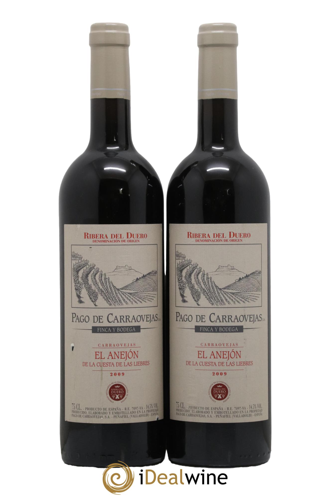 Ribera Del Duero DO El Anejon Pago de Carraovejas 2009 - Lot of 2 bottles - 0