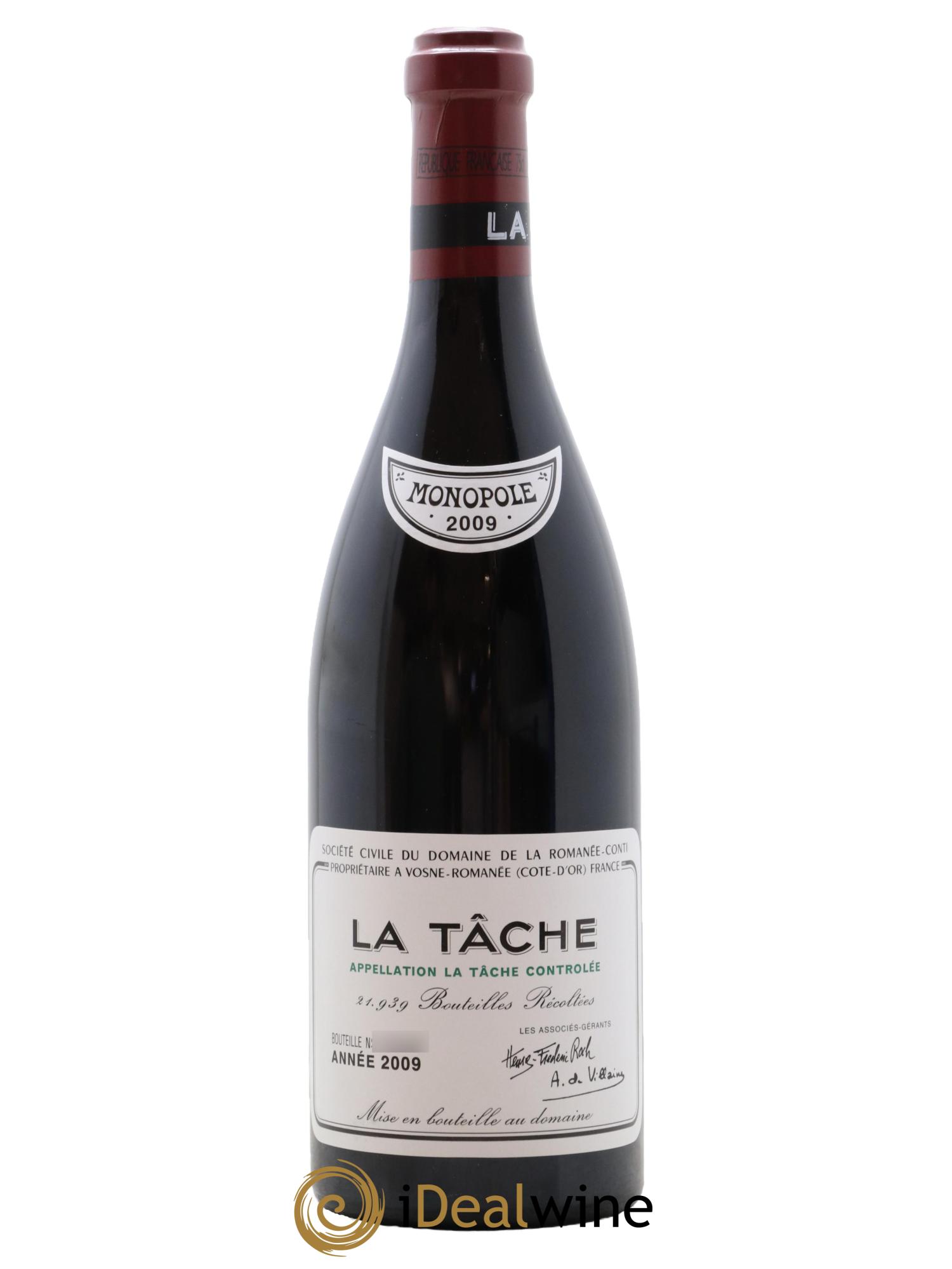 La Tâche Grand Cru Domaine de la Romanée-Conti 2009 - Lotto di 1 bottiglia - 1