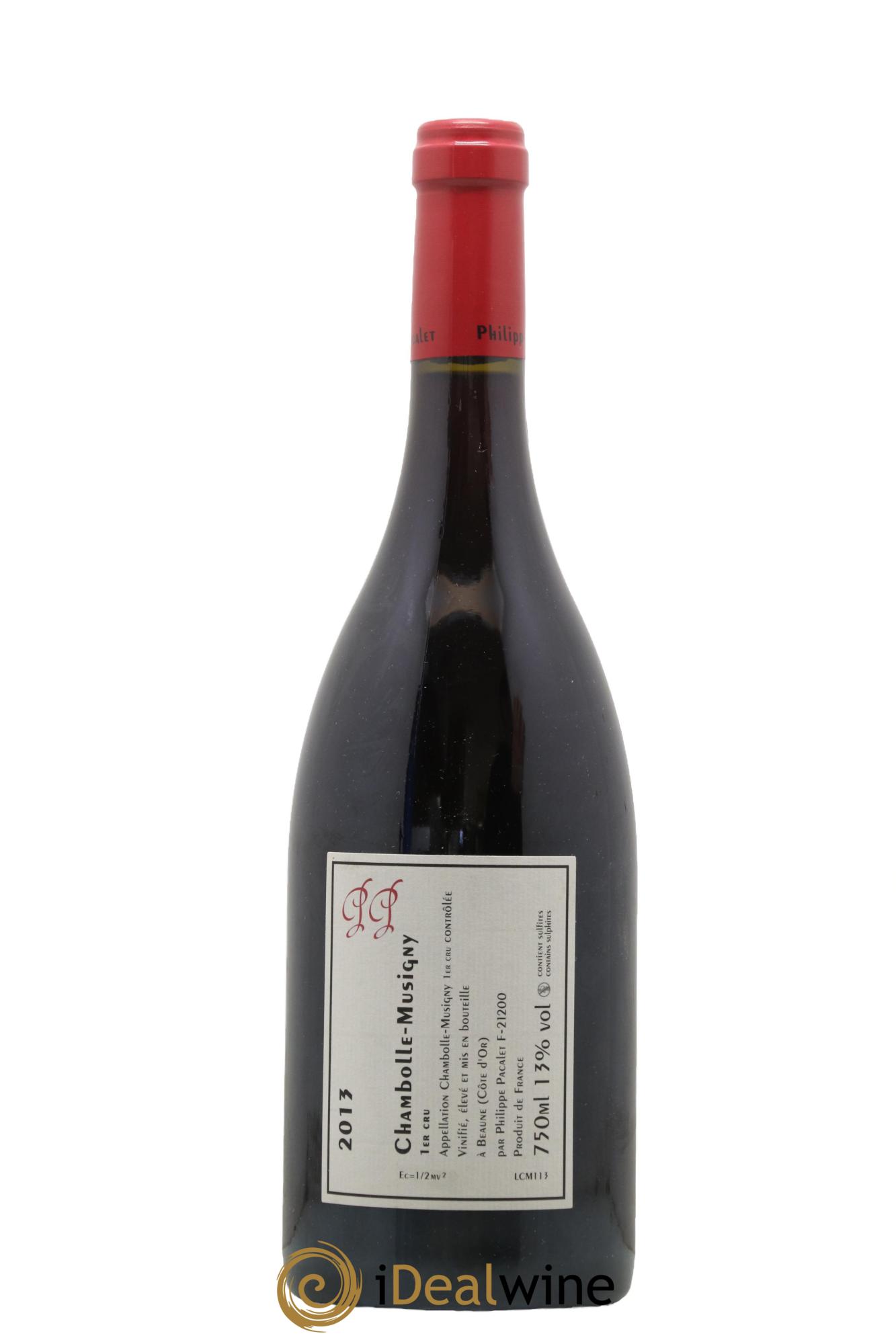 Chambolle-Musigny 1er Cru Philippe Pacalet 2013 - Lot de 1 bouteille - 1