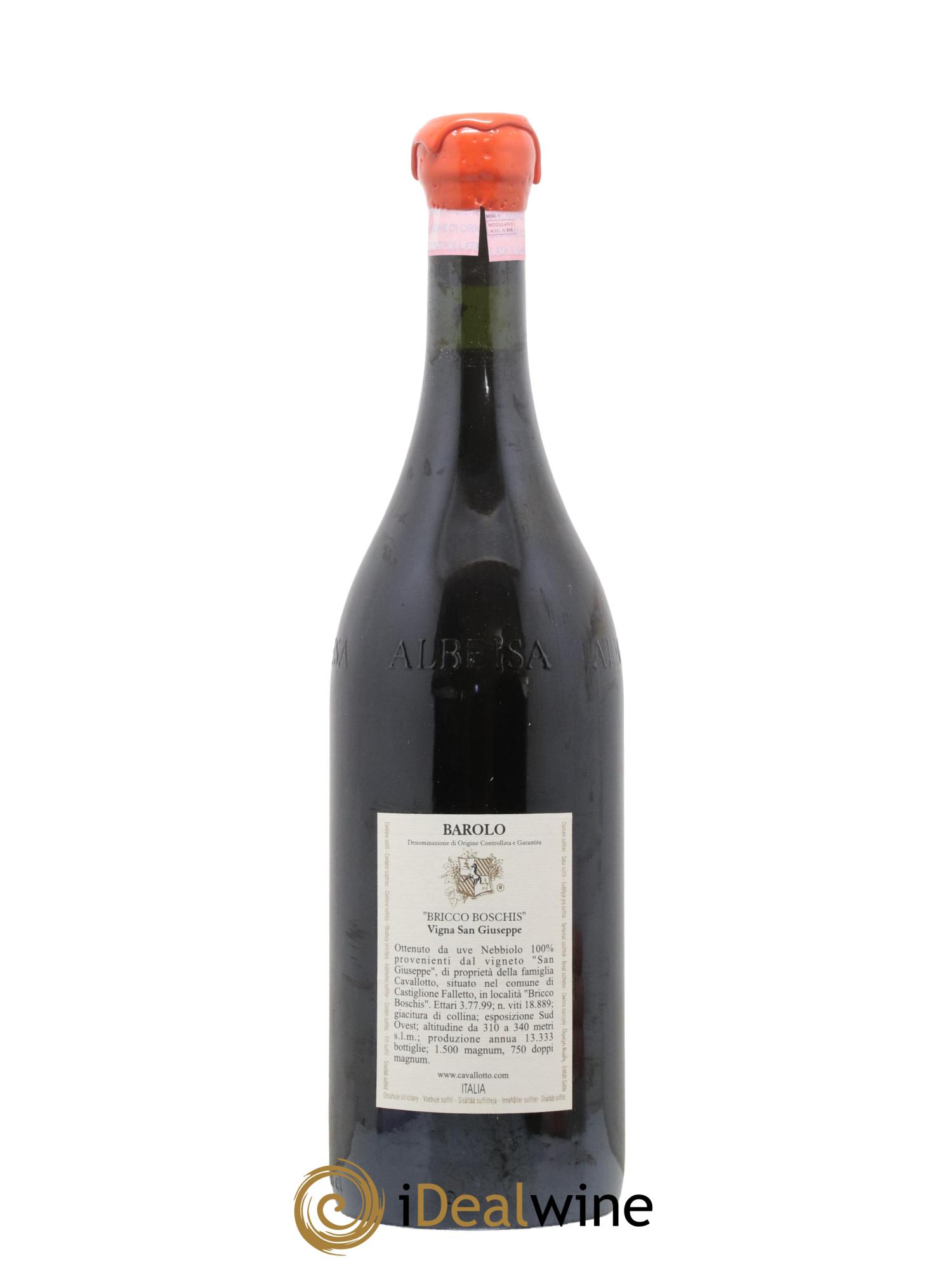 Barolo DOCG Riserva Bricco Boschis Vigna San Giuseppe Cavallotto 2001 - Lot of 1 magnum - 2