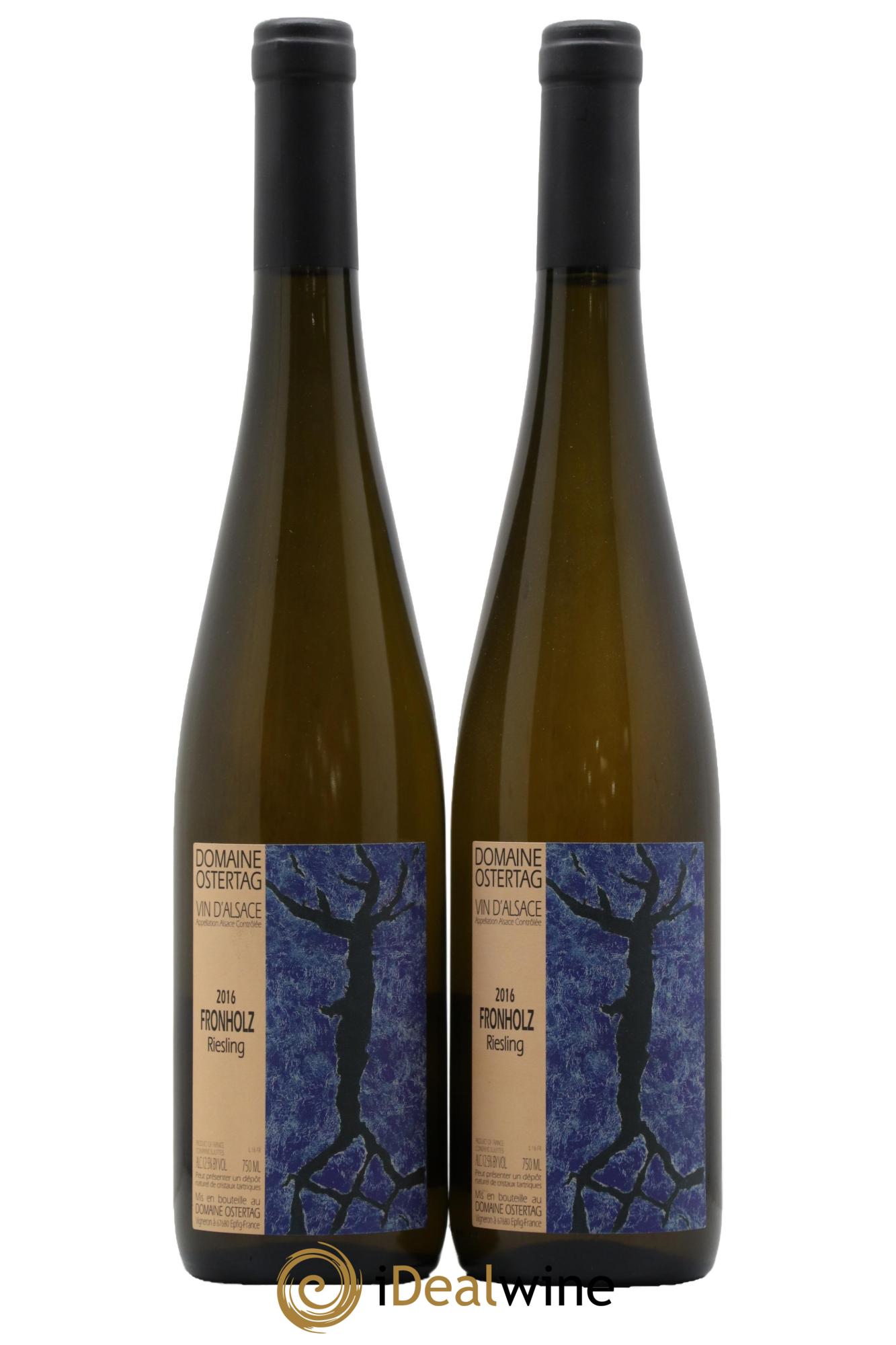 Alsace Riesling Fronholz Ostertag (Domaine) 2016 - Lotto di 2 bottiglie - 0