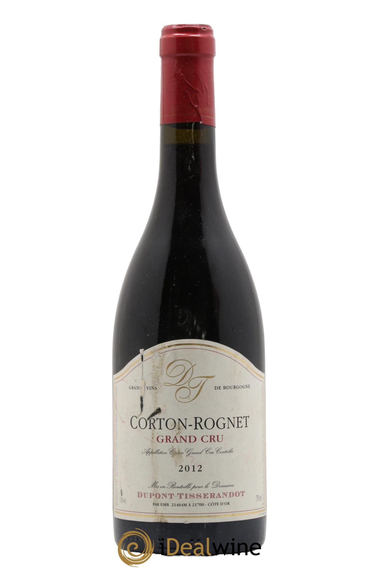 Corton Grand Cru Le Rognet Dupont-Tisserandot (Domaine)  2012 - Posten von 1 Flasche - 0