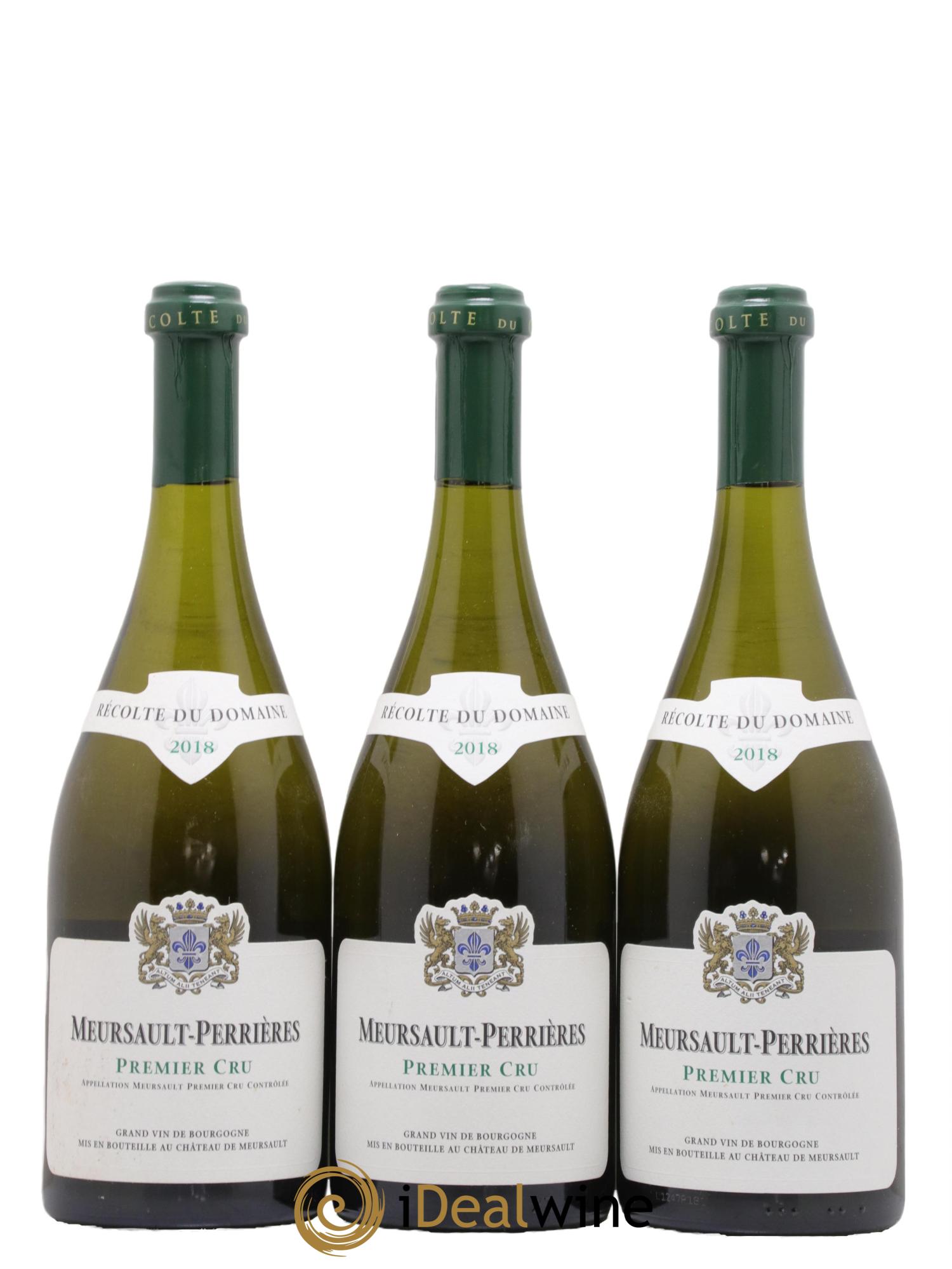 Meursault 1er Cru Perrières Château de Meursault  2018 - Lotto di 3 bottiglie - 0