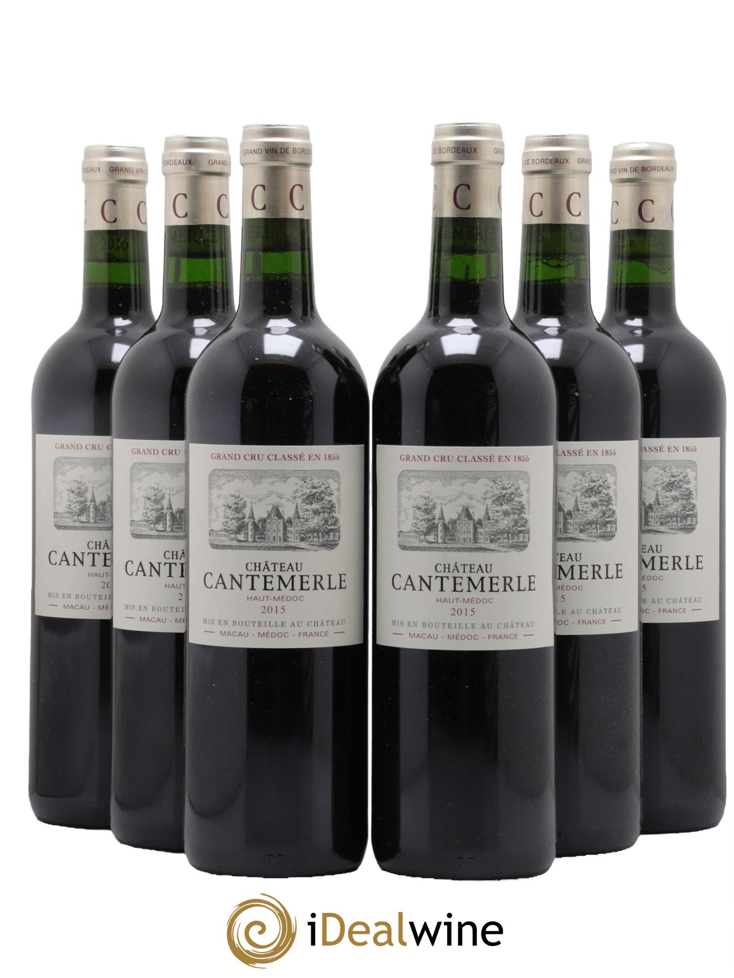 Château Cantemerle 5ème Grand Cru Classé 2015 - Lotto di 6 bottiglie - 0