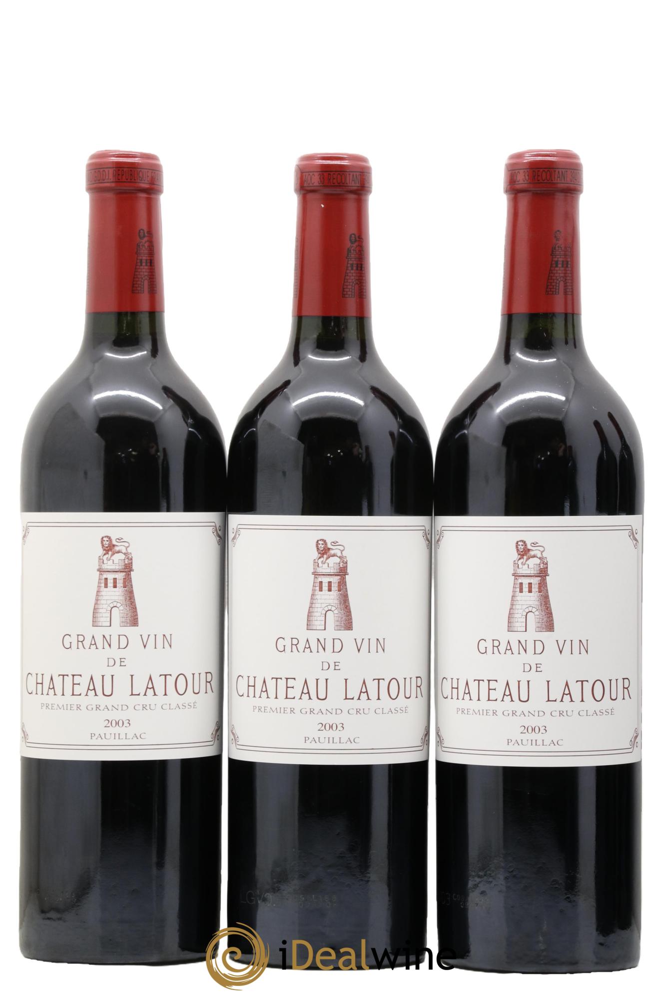 Château Latour 1er Grand Cru Classé 2003 - Posten von 6 Flaschen - 1