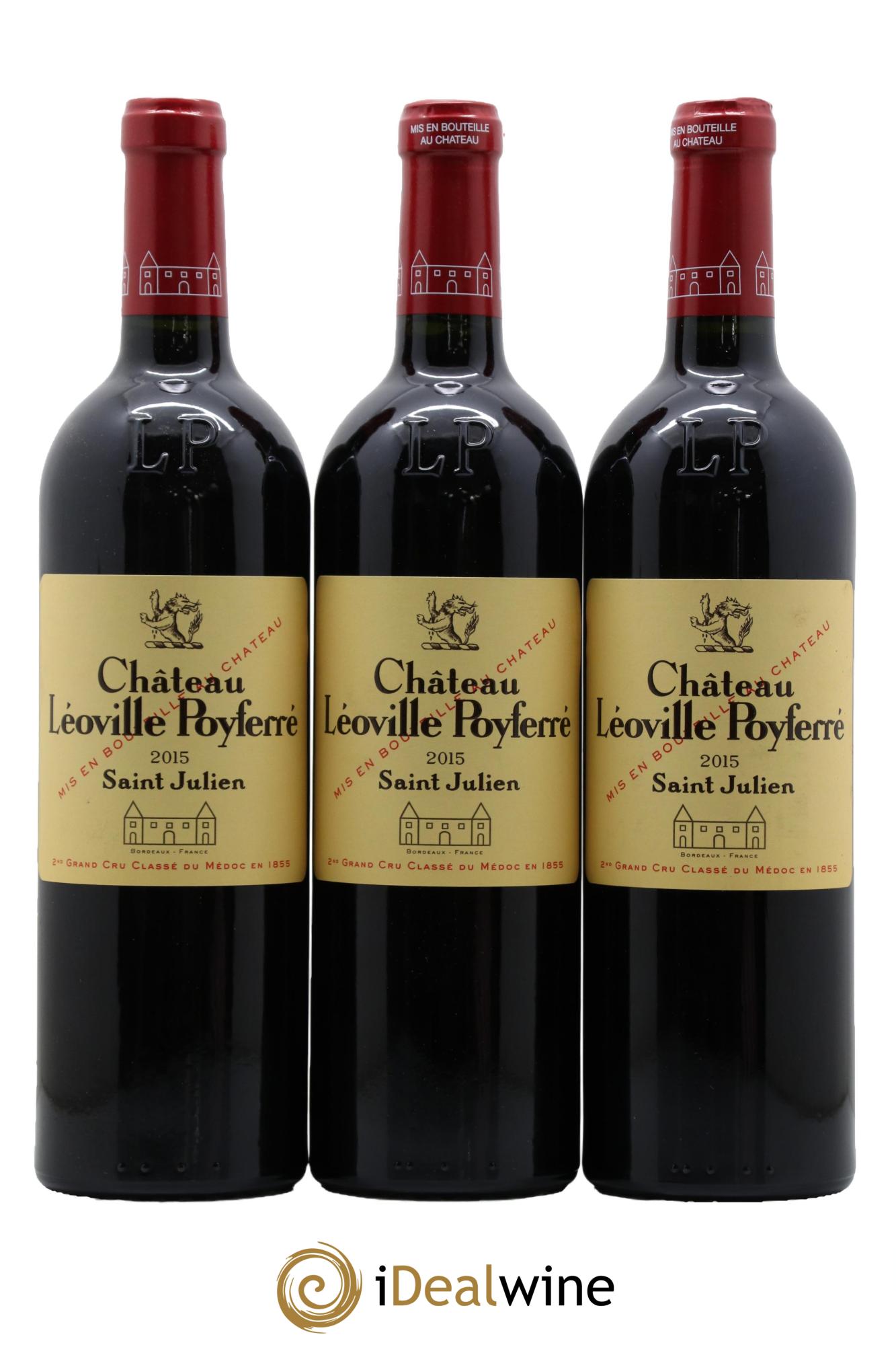 Château Léoville Poyferré 2ème Grand Cru Classé 2015 - Lot of 3 bottles - 0