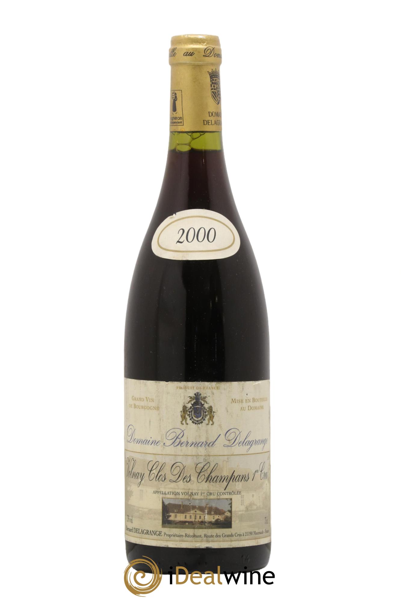 Volnay 1er Cru Clos des Champans Domaine Delagrange 2000 - Posten von 1 Flasche - 0