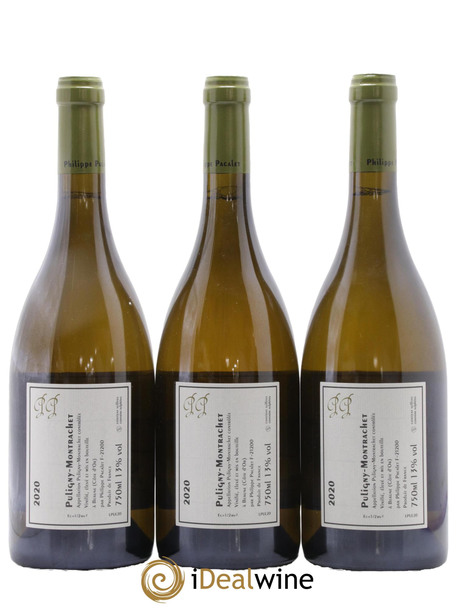 Puligny-Montrachet Philippe Pacalet 2020 - Lotto di 3 bottiglie - 1