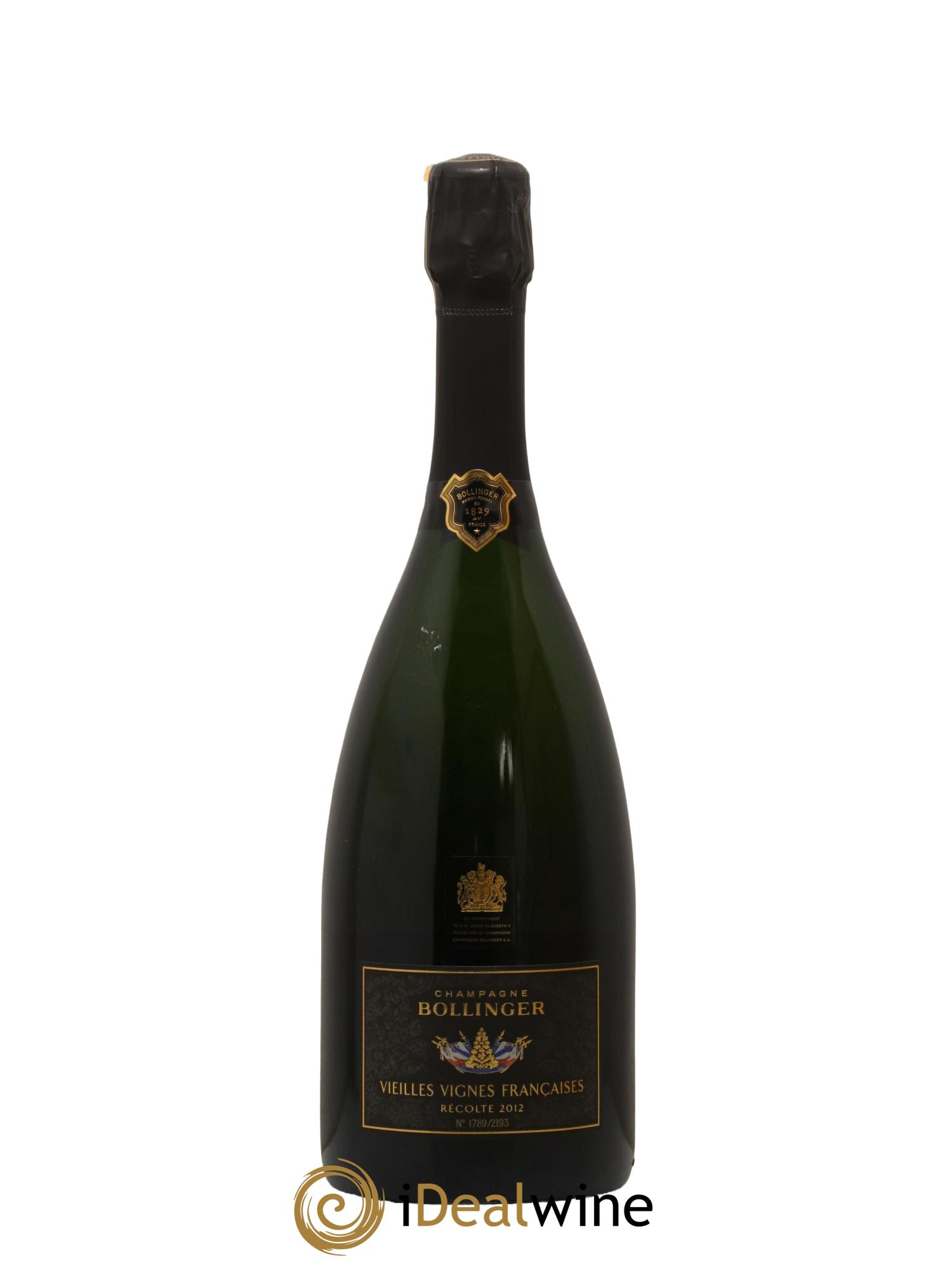 Brut Vieilles Vignes Françaises Bollinger 2012 - Lot de 1 bouteille - 1