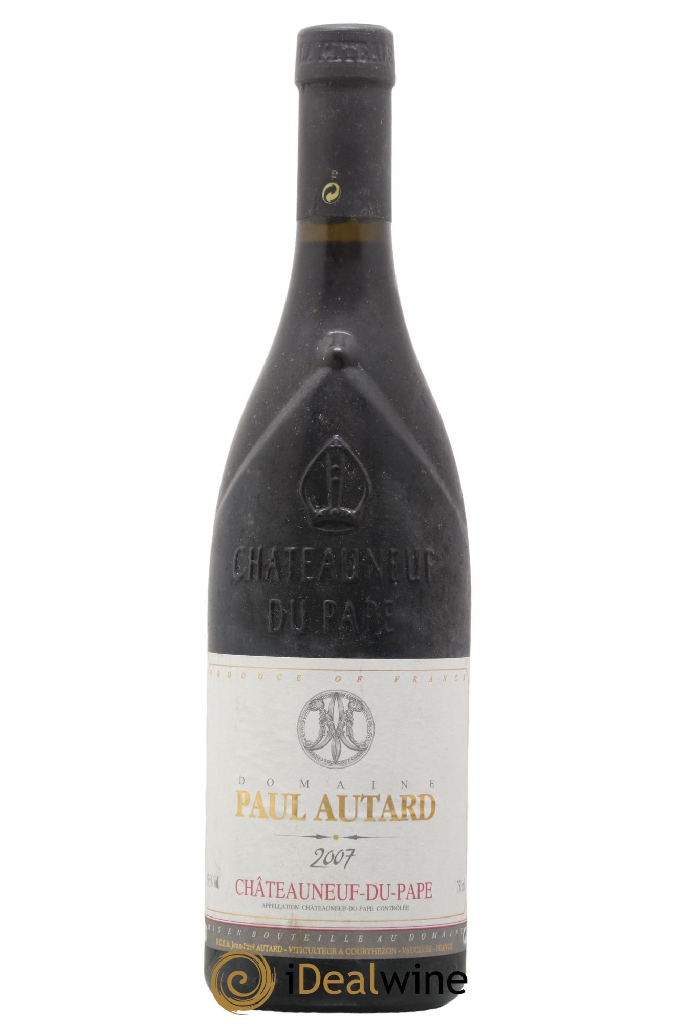 Châteauneuf-du-Pape Domaine Paul Autard Jean-Paul Autard 2007 - Posten von 1 Flasche - 0