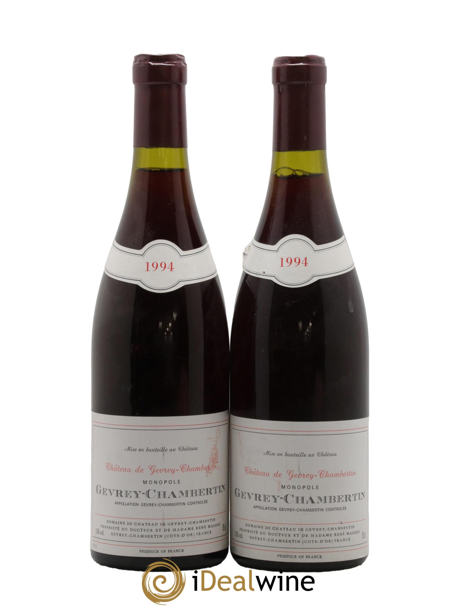 Gevrey-Chambertin Château de Gevrey-Chambertin 1994 - Posten von 2 Flaschen - 0