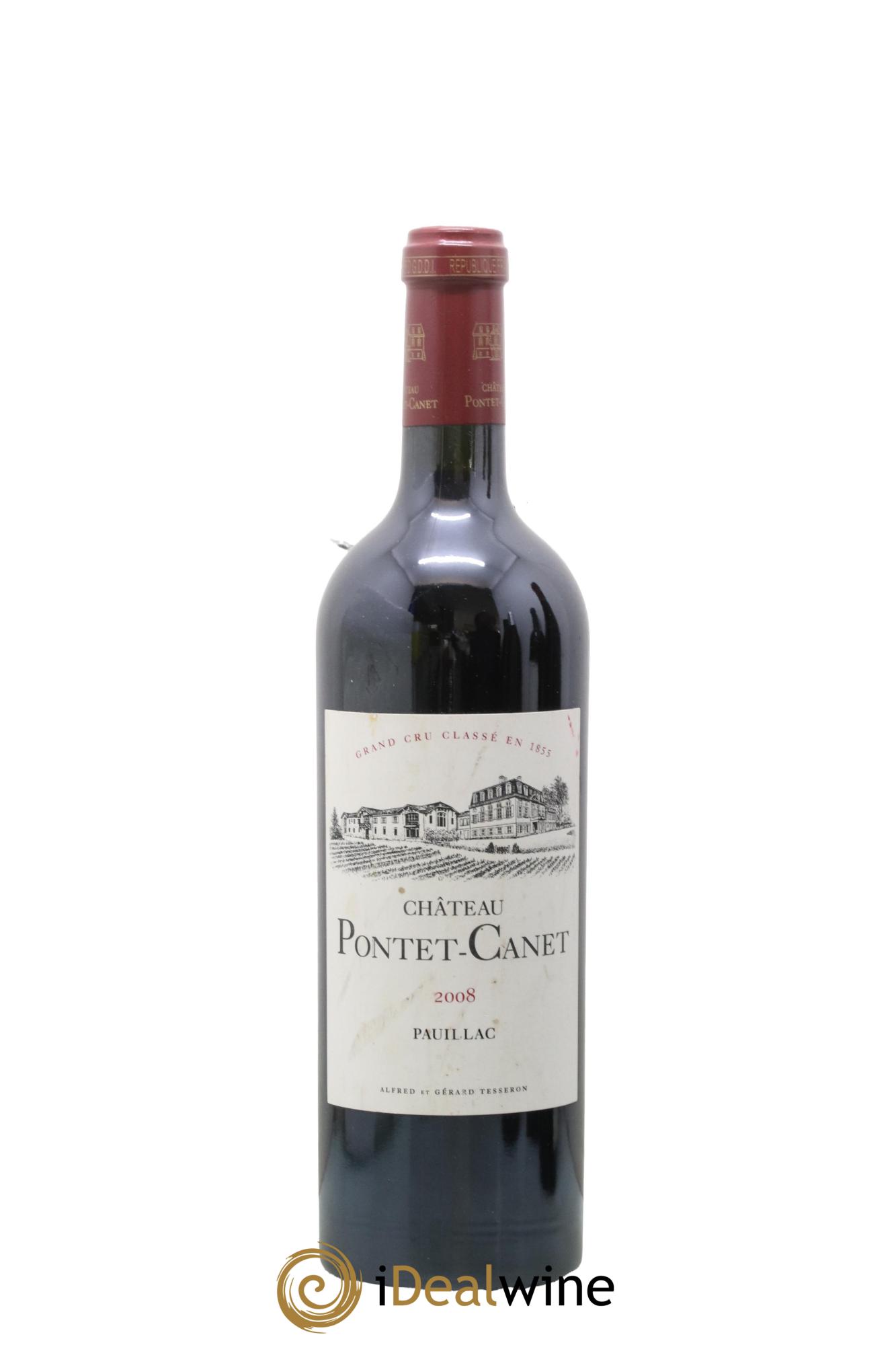 Château Pontet Canet 5ème Grand Cru Classé 2008 - Lot de 1 bouteille - 0