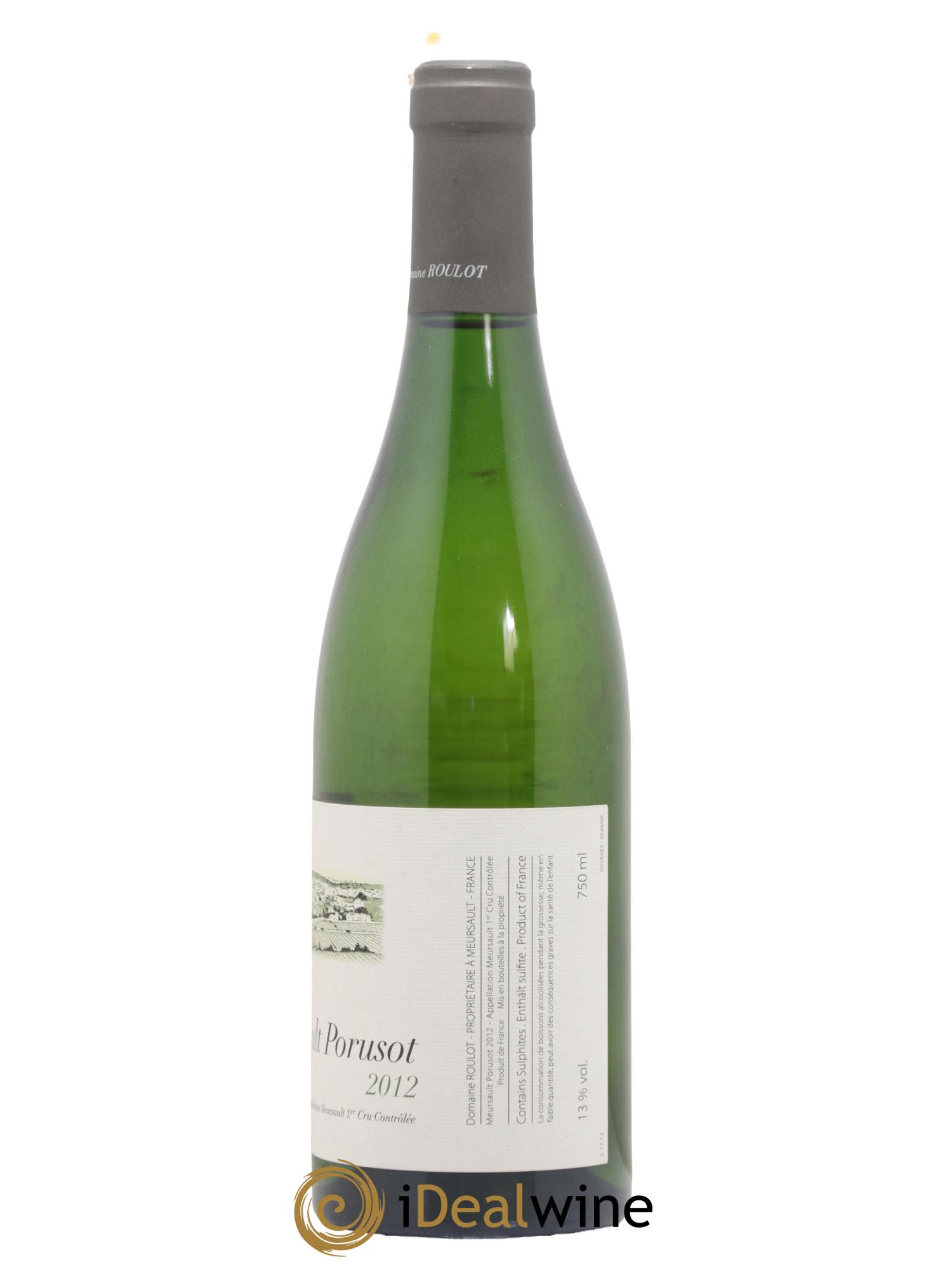 Meursault 1er Cru Le Porusot Roulot (Domaine) 2012 - Lotto di 1 bottiglia - 1