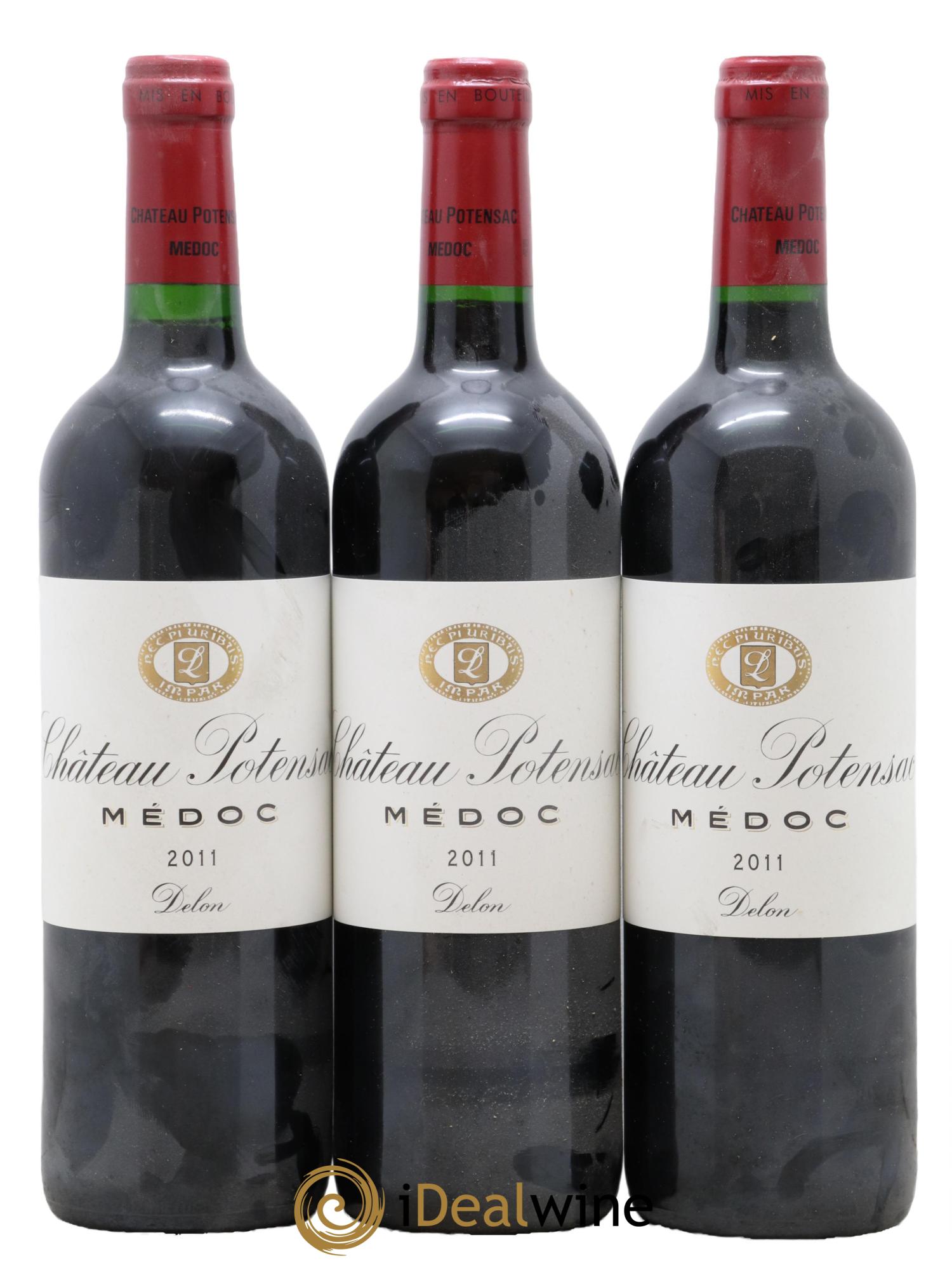 Château Potensac  2011 - Lot of 3 bottles - 0