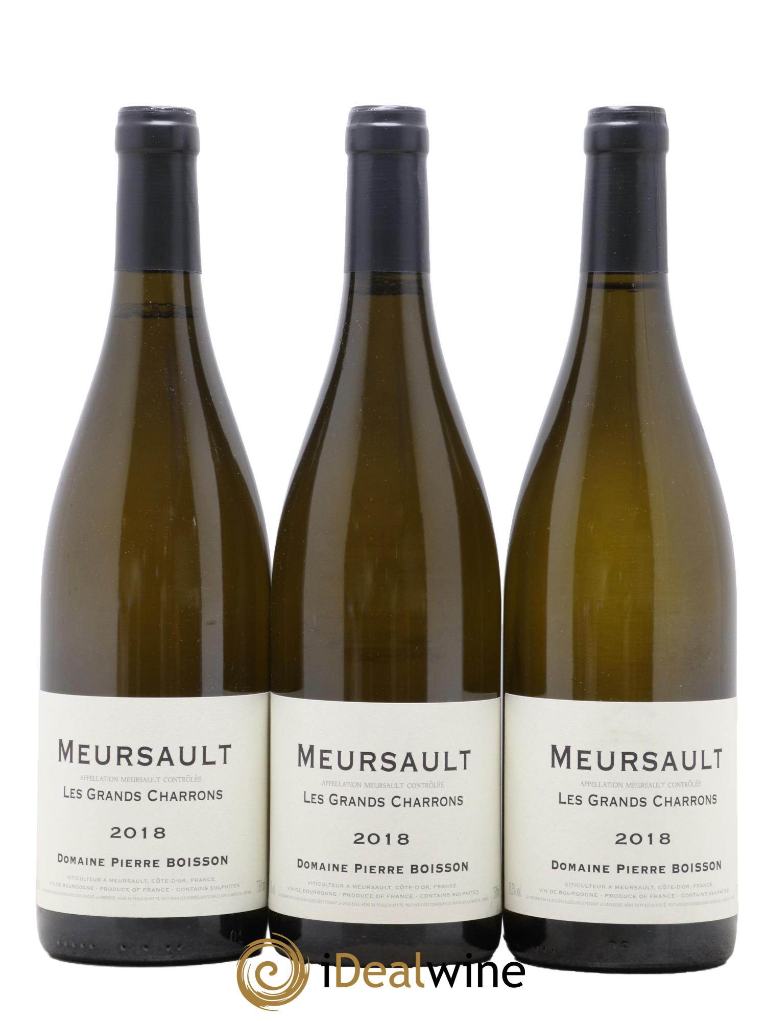 Meursault Les Grands Charrons Pierre Boisson (Domaine) 2018 - Lot de 3 bouteilles - 0