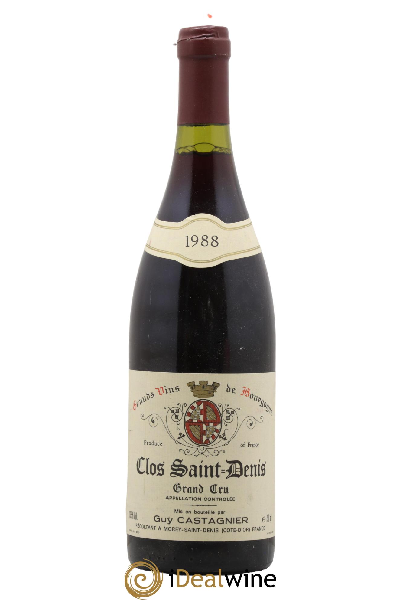 Clos Saint-Denis Grand Cru Castagnier (Domaine) 1988 - Lot of 1 bottle - 0