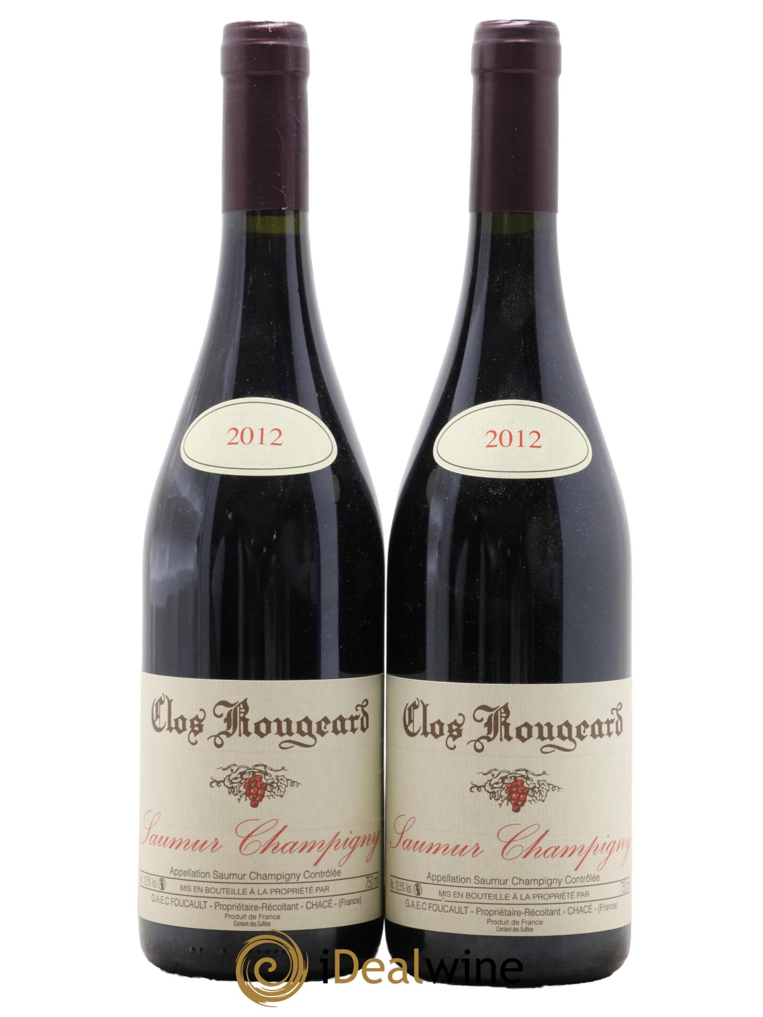 Saumur-Champigny Clos Rougeard  2012 - Lot de 2 bouteilles - 0