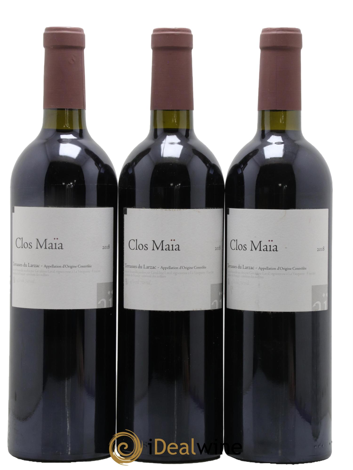 Terrasses du Larzac Clos Maia Le Clos 2018 - Posten von 3 Flaschen - 0