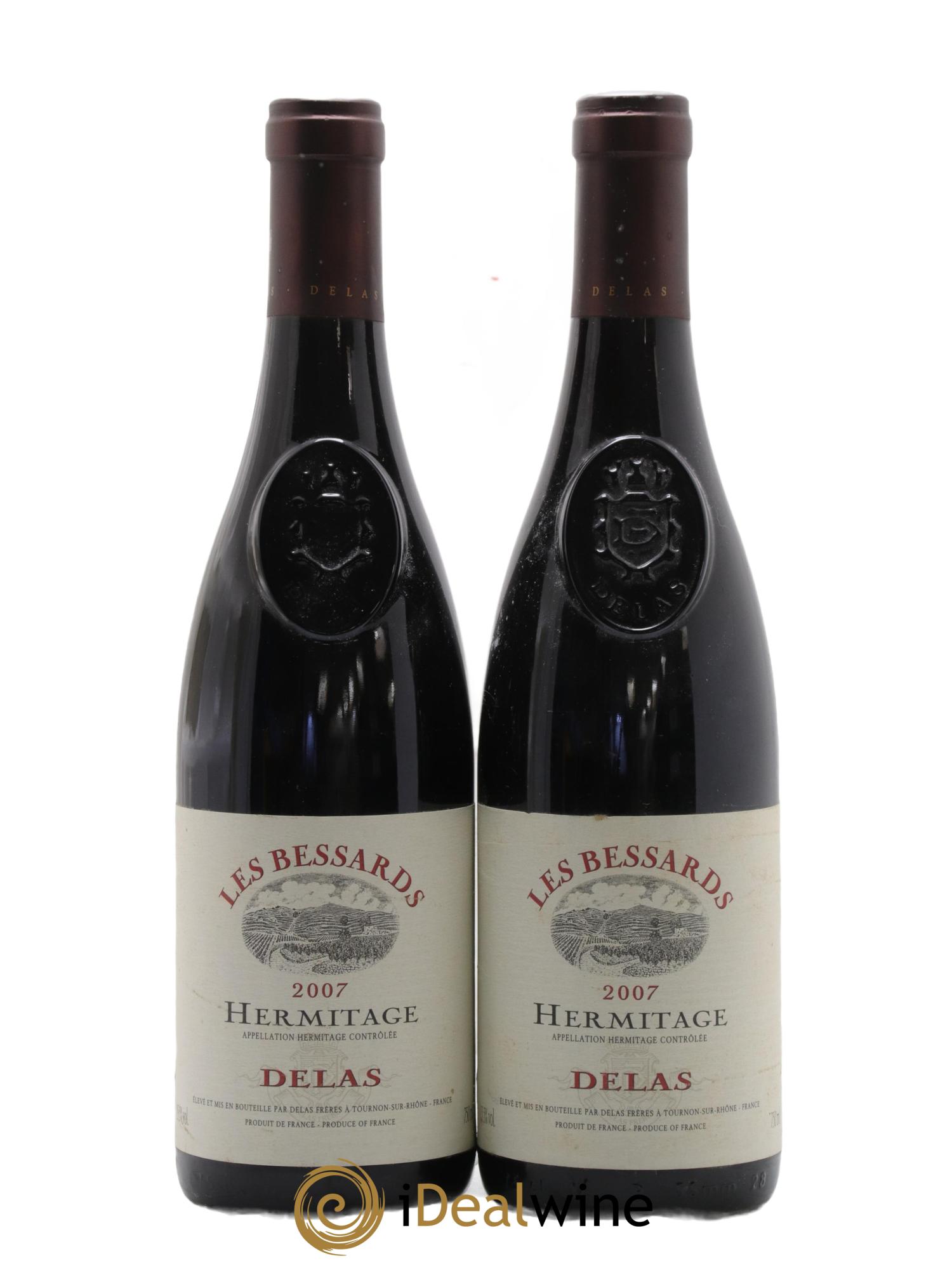 Hermitage Les Bessards Delas Frères 2007 - Lotto di 2 bottiglie - 0