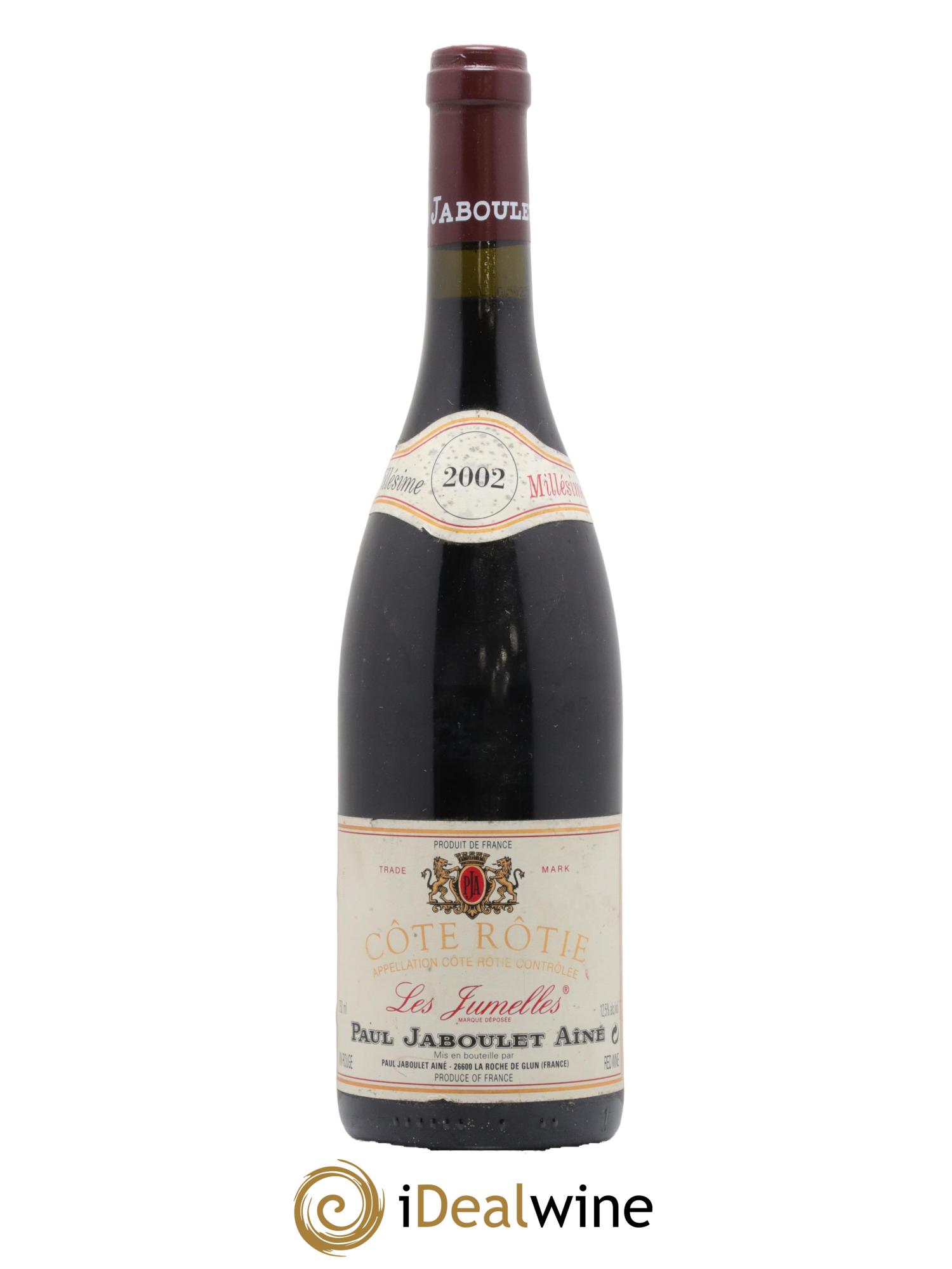 Côte-Rôtie Les Jumelles Paul Jaboulet Ainé  2002 - Lot de 1 bouteille - 0