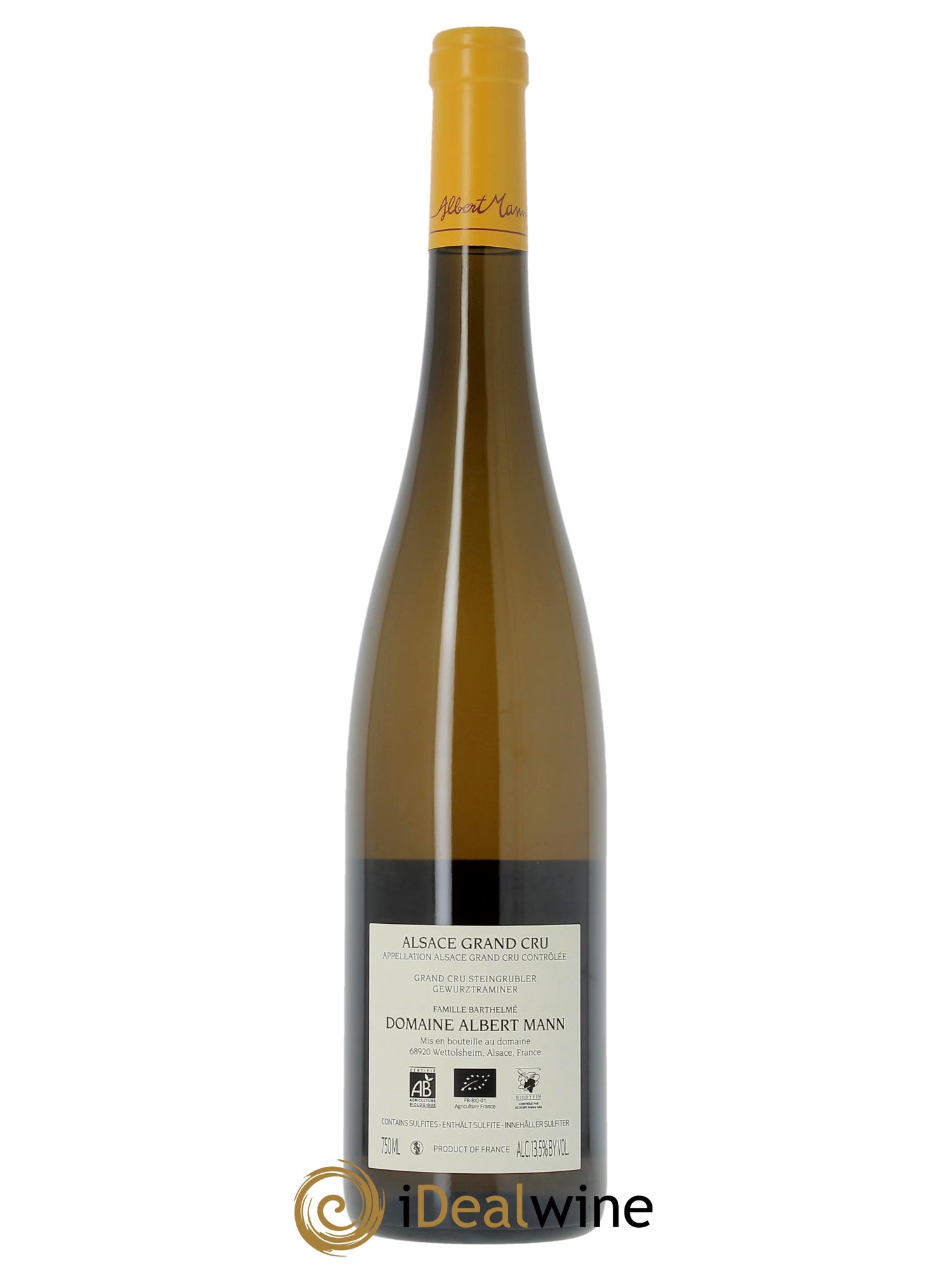 Alsace Gewurztraminer Grand Cru Steingrübler Albert Mann  2020 - Lot de 1 bouteille - 1