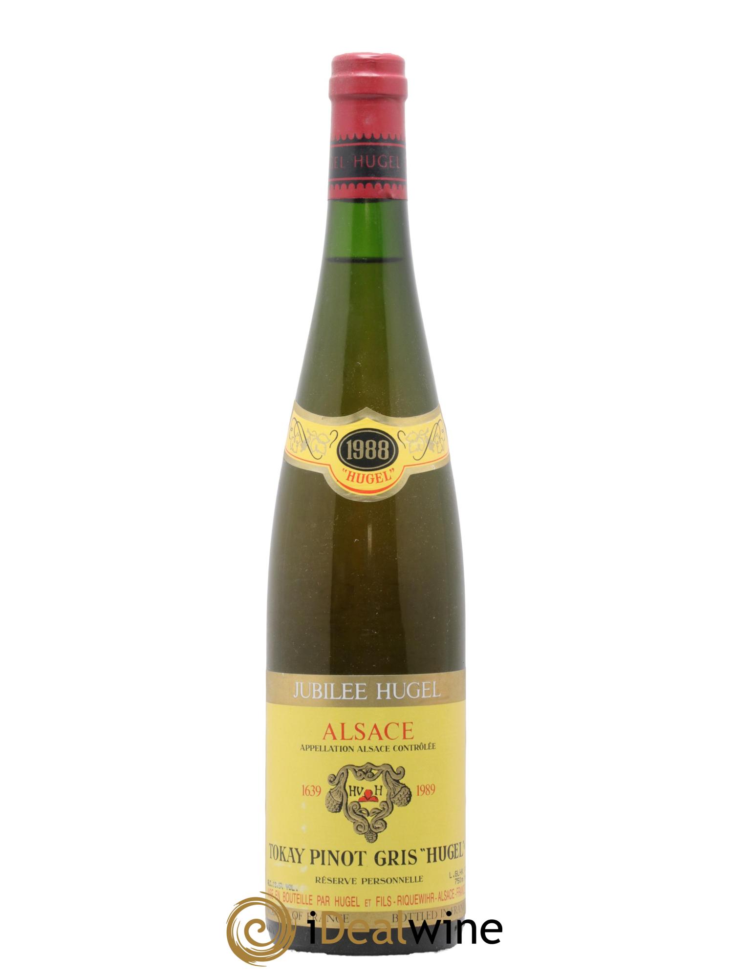 Pinot Gris (Tokay) Réserve Personnelle Jubilee Hugel (Domaine) 1988 - Posten von 1 Flasche - 0