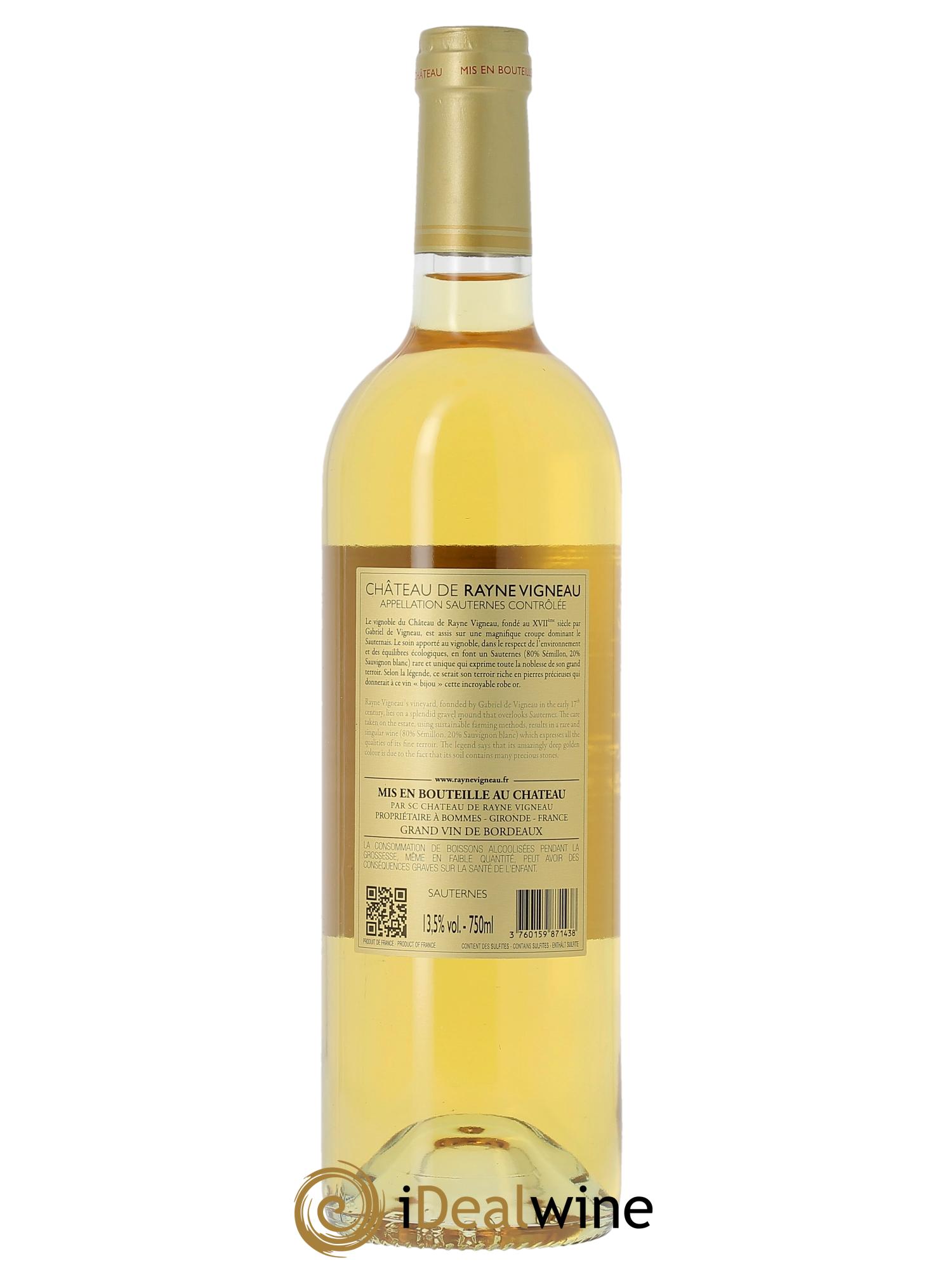 Château de Rayne Vigneau 1er Grand Cru Classé  2021 - Posten von 1 Flasche - 1